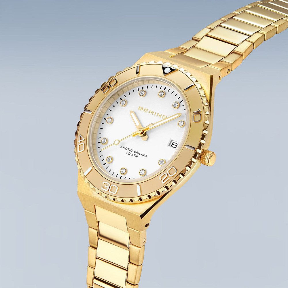 Bering Quarzuhr Bering Classic gold poliert/gebürstet 18936-734 18936-734, Hochwertiges Produkt mit zeitlosem Design, sorgfältiger Verarbeitung