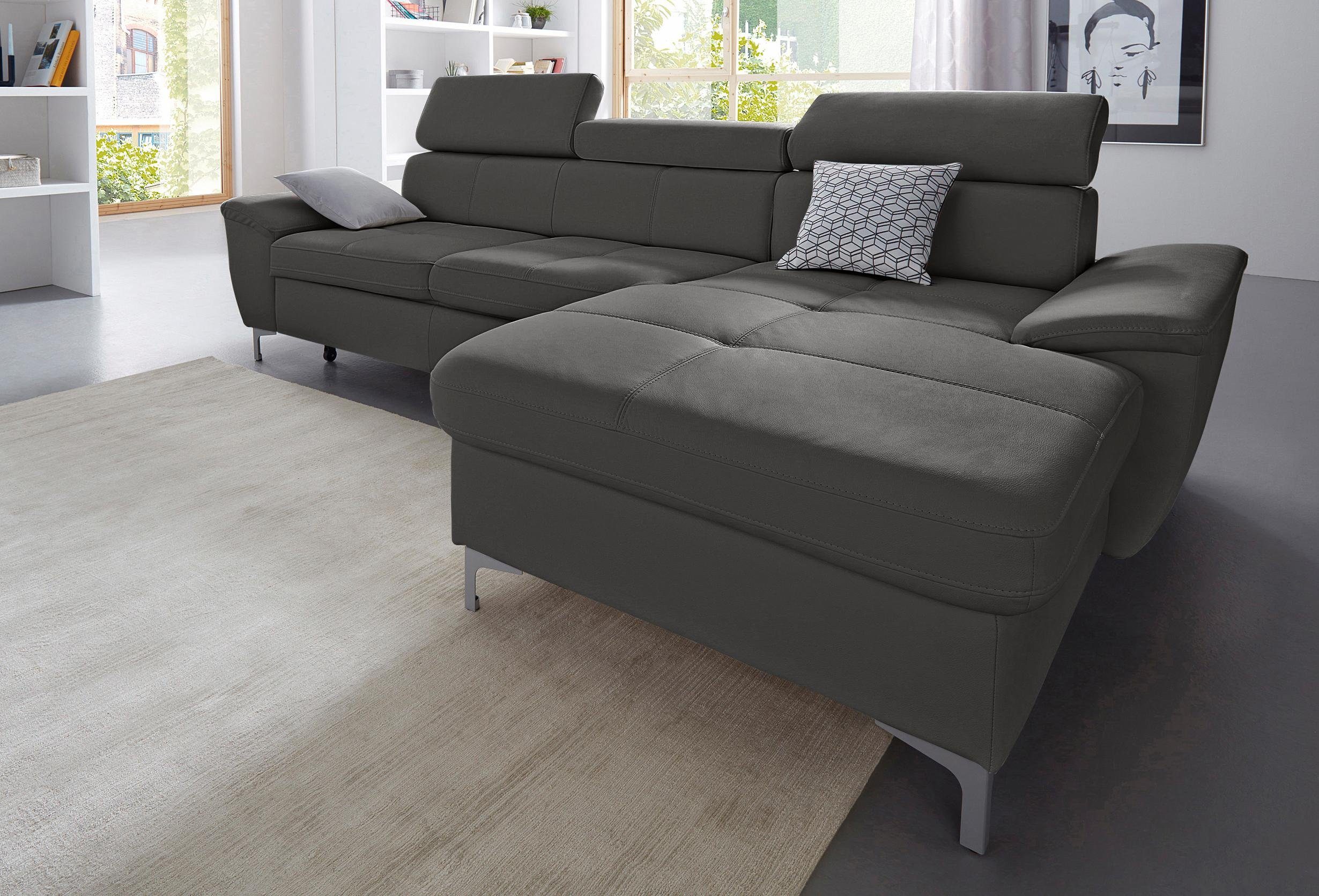 exxpo - sofa fashion Ecksofa Azzano, L-Form, wahlweise mit Bettfunktion und Bettkasten