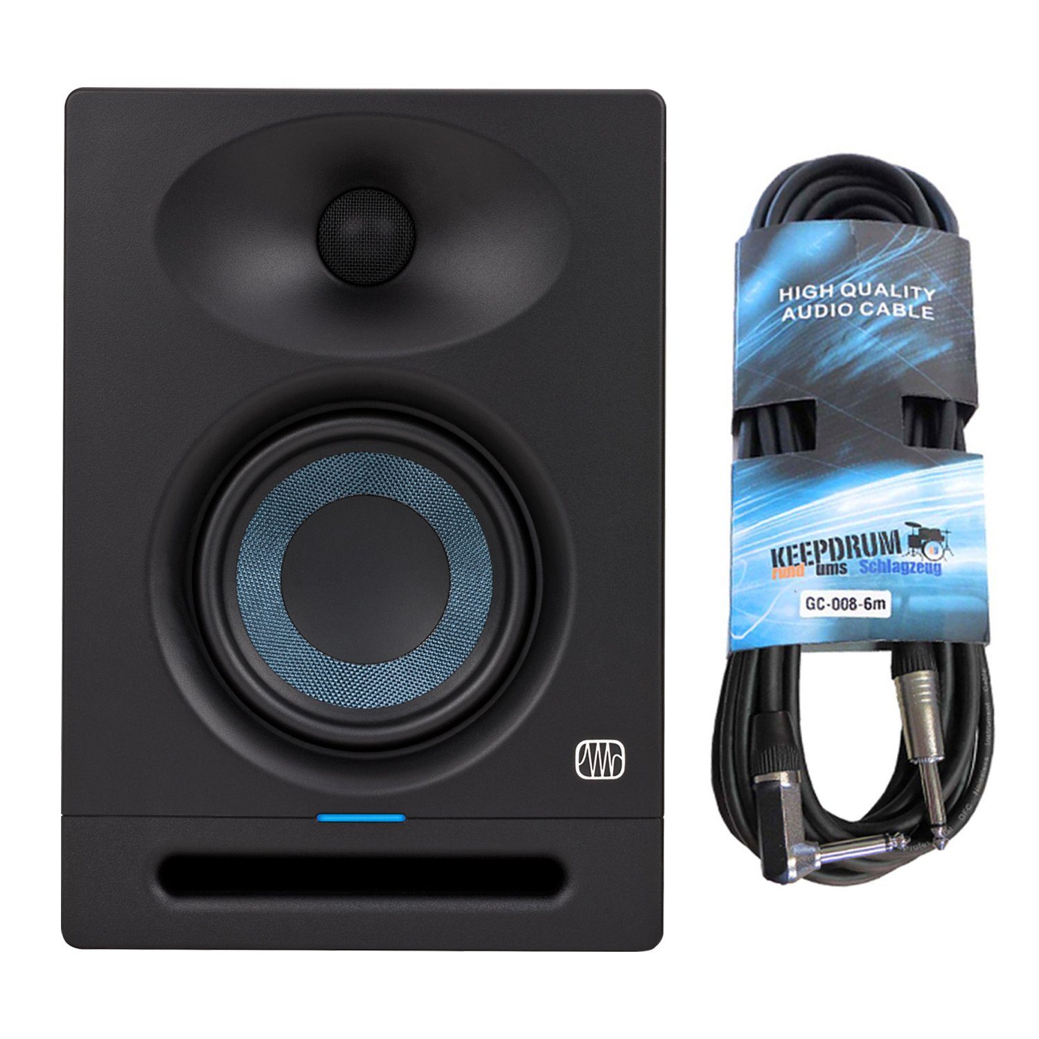 (Aktive Presonus mit Monitor-Box, 50 W, PC-Lautsprecher Studio Eris 4 Klinkenkabel)