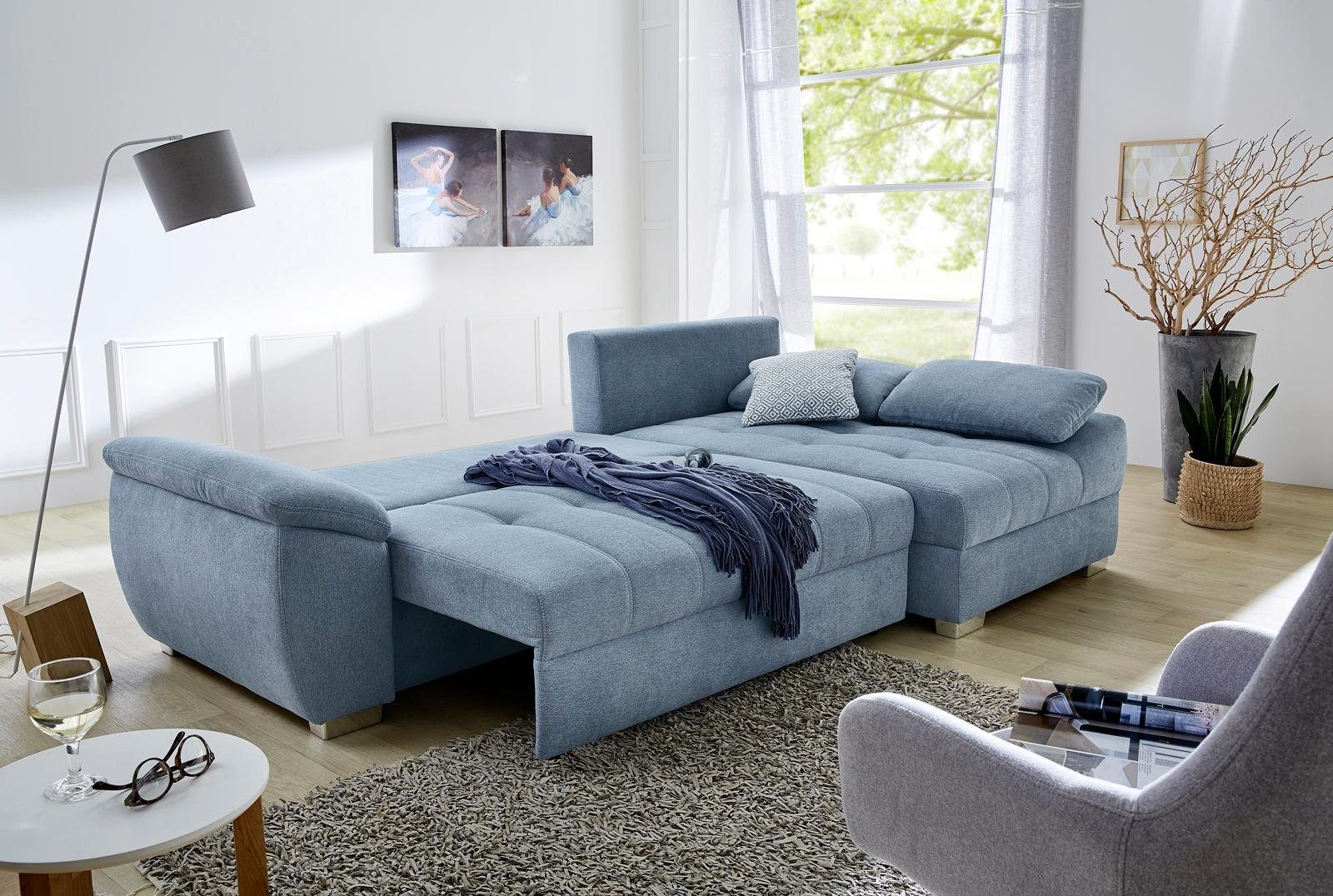 Jockenhöfer Gruppe Ecksofa Alster L-Form, mit Bettfunktion und Bettkasten, günstig online kaufen