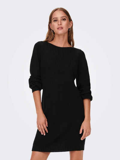 JACQUELINE de YONG Shirtkleid Langarm Strickkleid JDYWHITNEY MEGAN Boat Dress Pullover (lang) 3759 in Schwarz