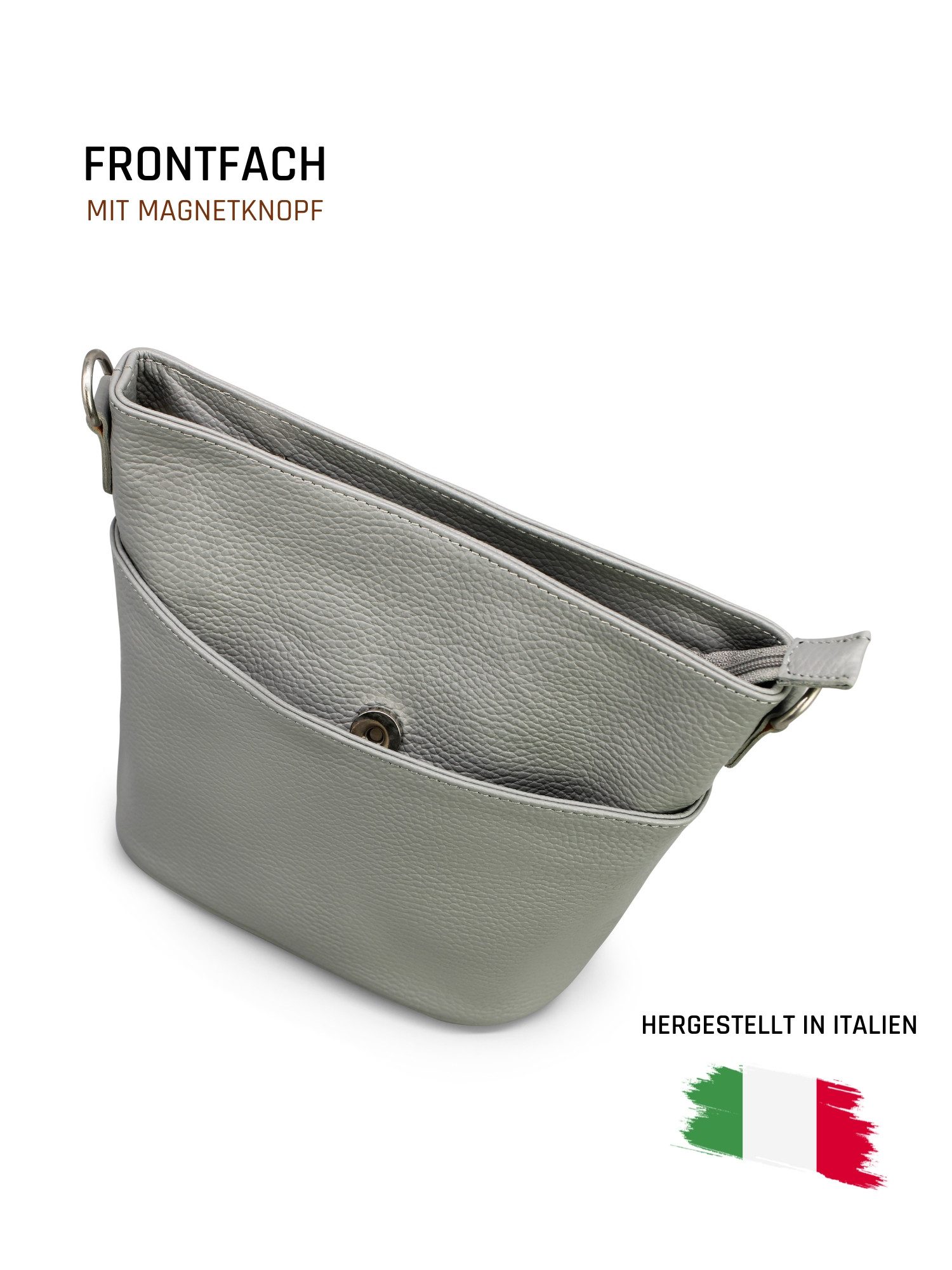 Adel Bags Schultertasche LINA Umhängetasche für Damen, Schultertasche Echtleder Gürteltasche