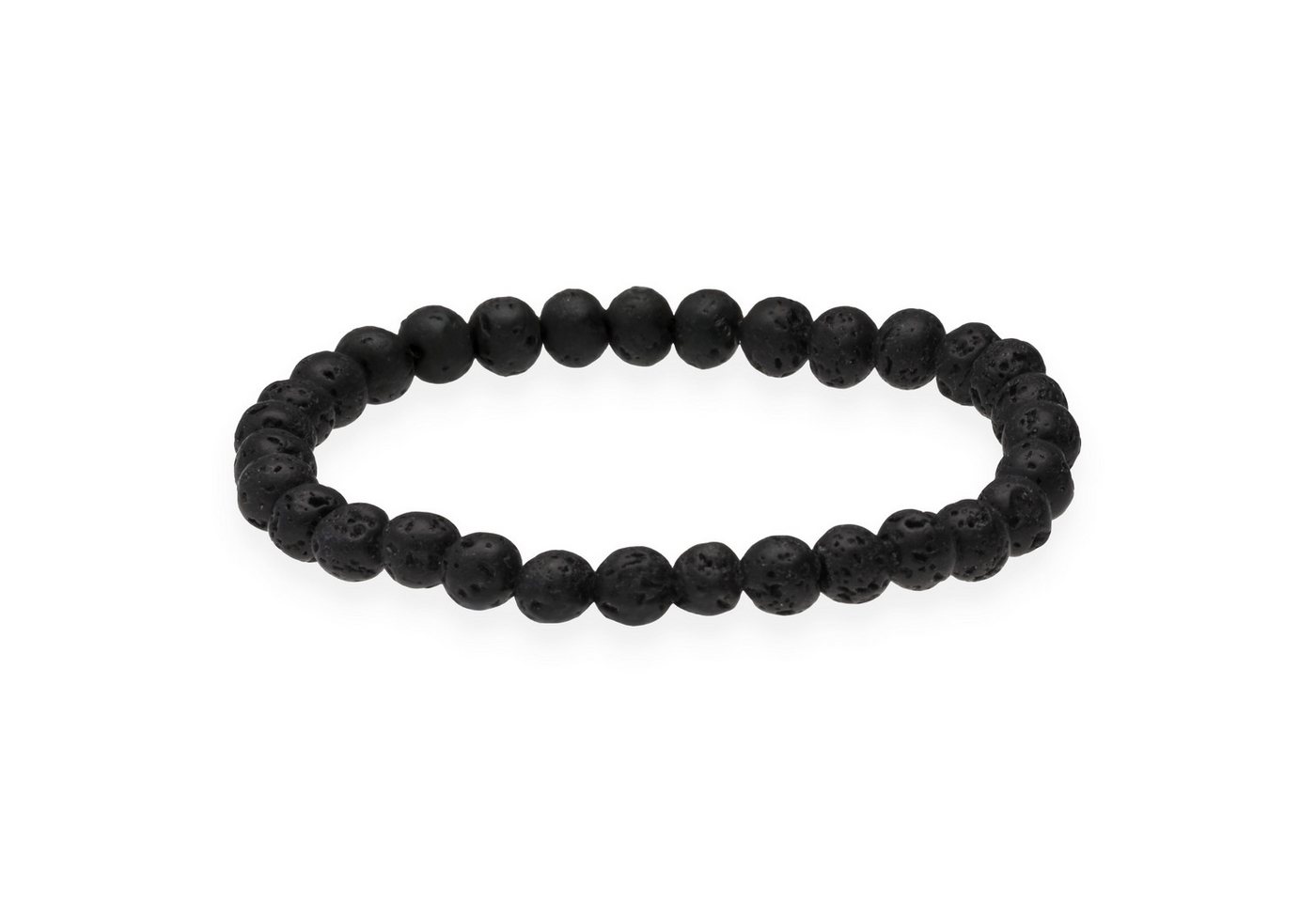 Lebensquelle Plus Armband Lavastein Kugelarmband, 6 mm