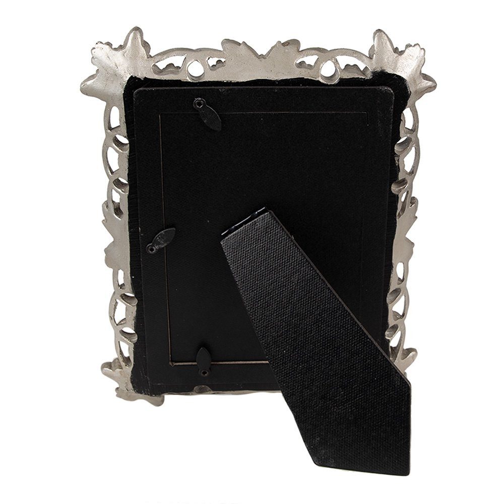 Clayre & Eef Bilderrahmen Bilderrahmen 13x18 cm silber Schmetterling mit Glas