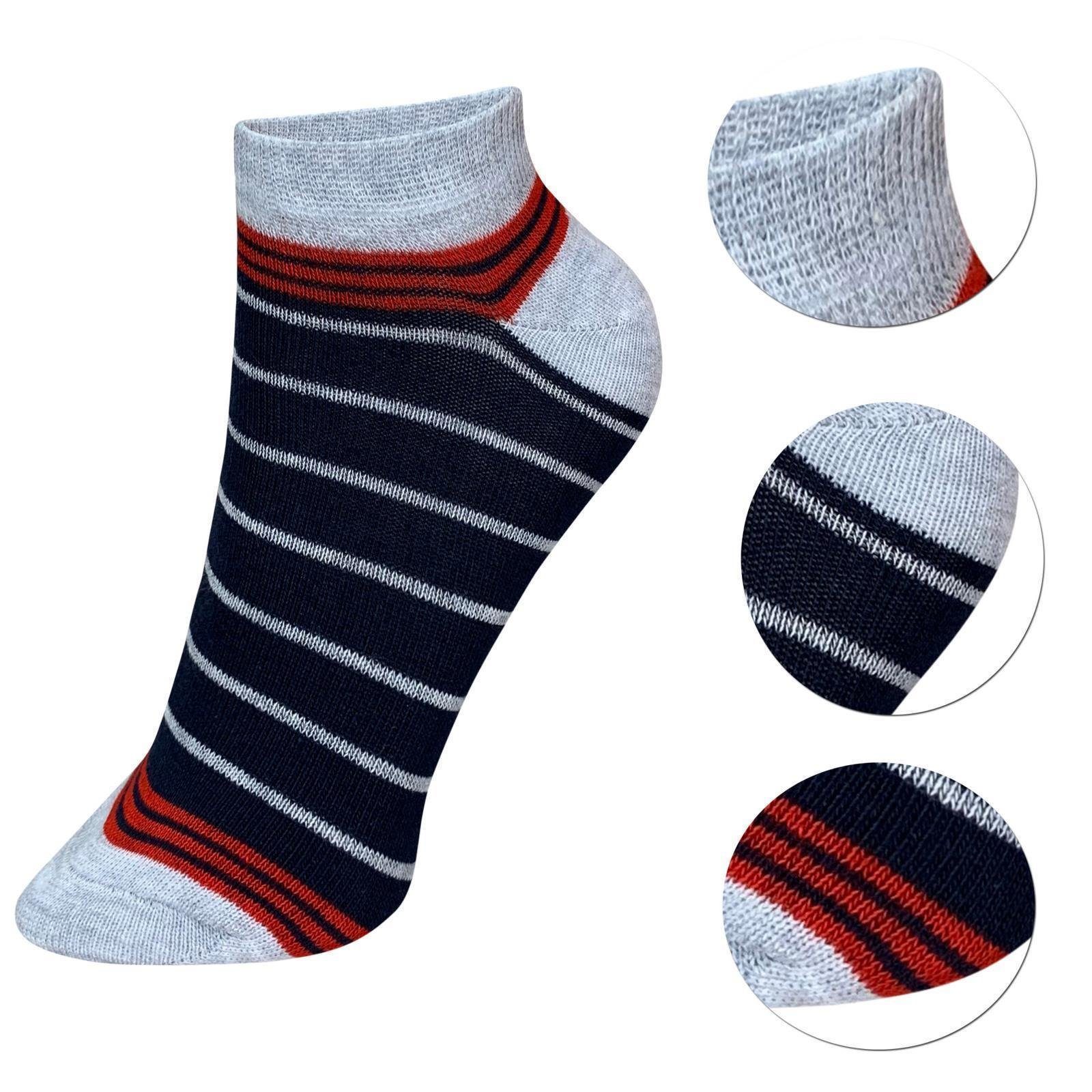 LOREZA Kurzsocken Jungen 12 12-Paar 3 Uni Mädchen 12-Paar) Socken Kurzsocken Kindersocken Paar (Paar, Modell