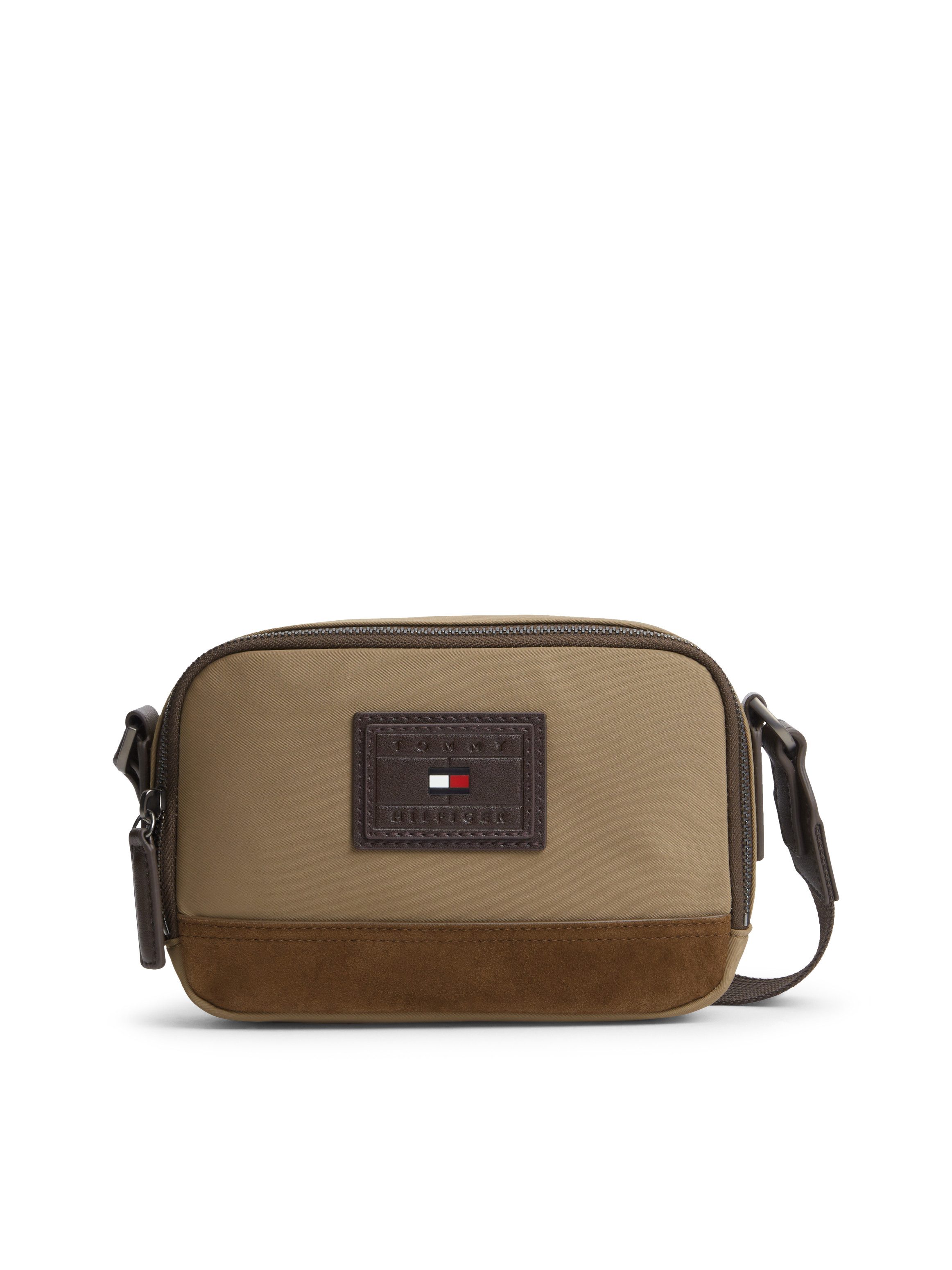 Tommy Hilfiger Umhängetasche TH HERITAGE CAMERA BAG, Herren Schultertasche, Crossbodybag mit Kontrastbesatz