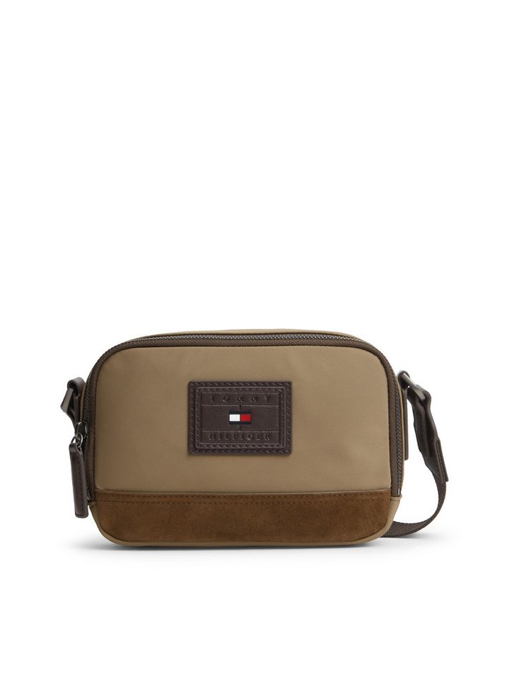 Tommy Hilfiger Umhängetasche TH HERITAGE CAMERA BAG, Herren Schultertasche, Crossbodybag mit Kontrastbesatz