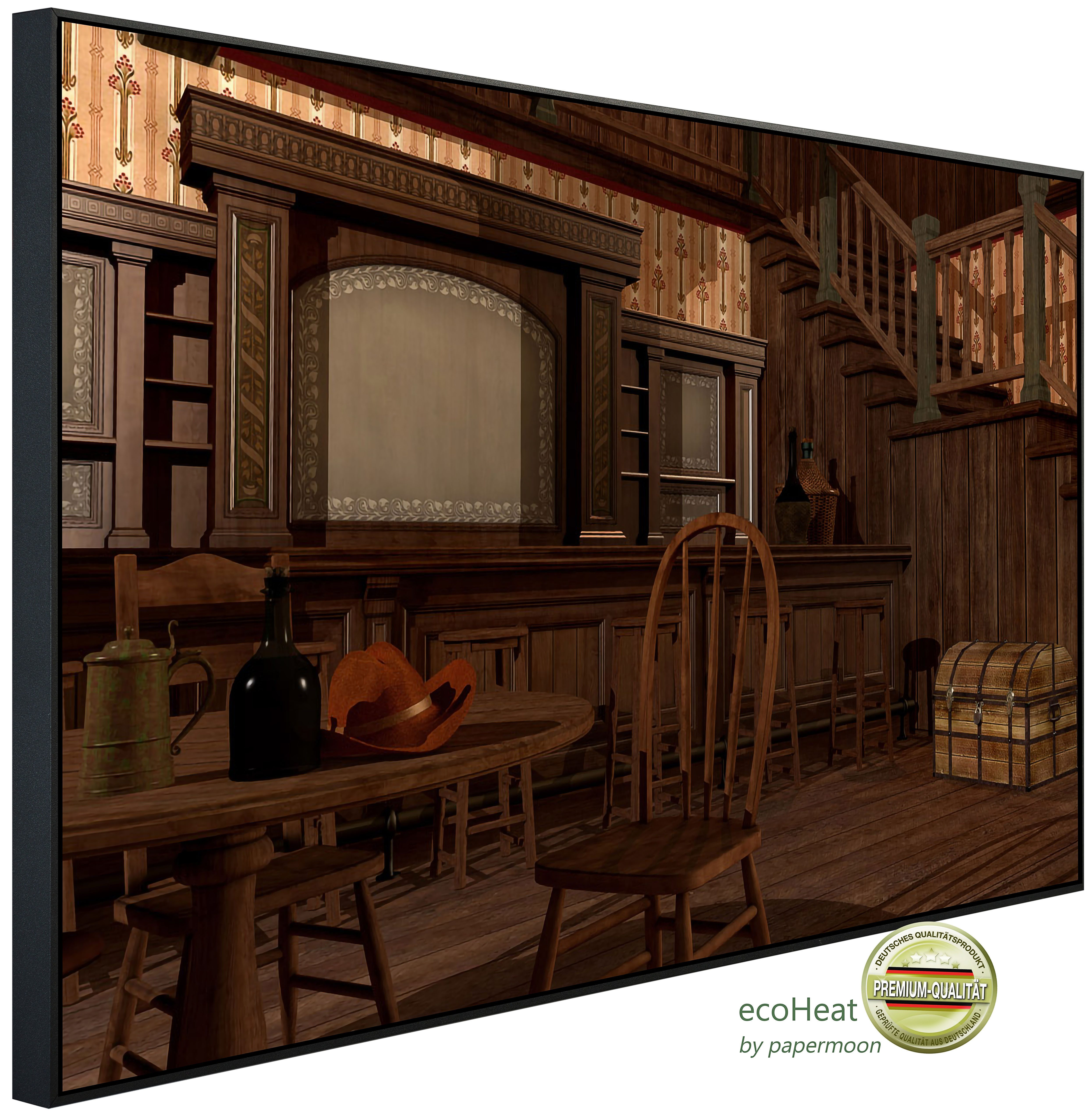 Infrarotheizung INFRAROT-BILD-HEIZUNG, Wild West Saloon