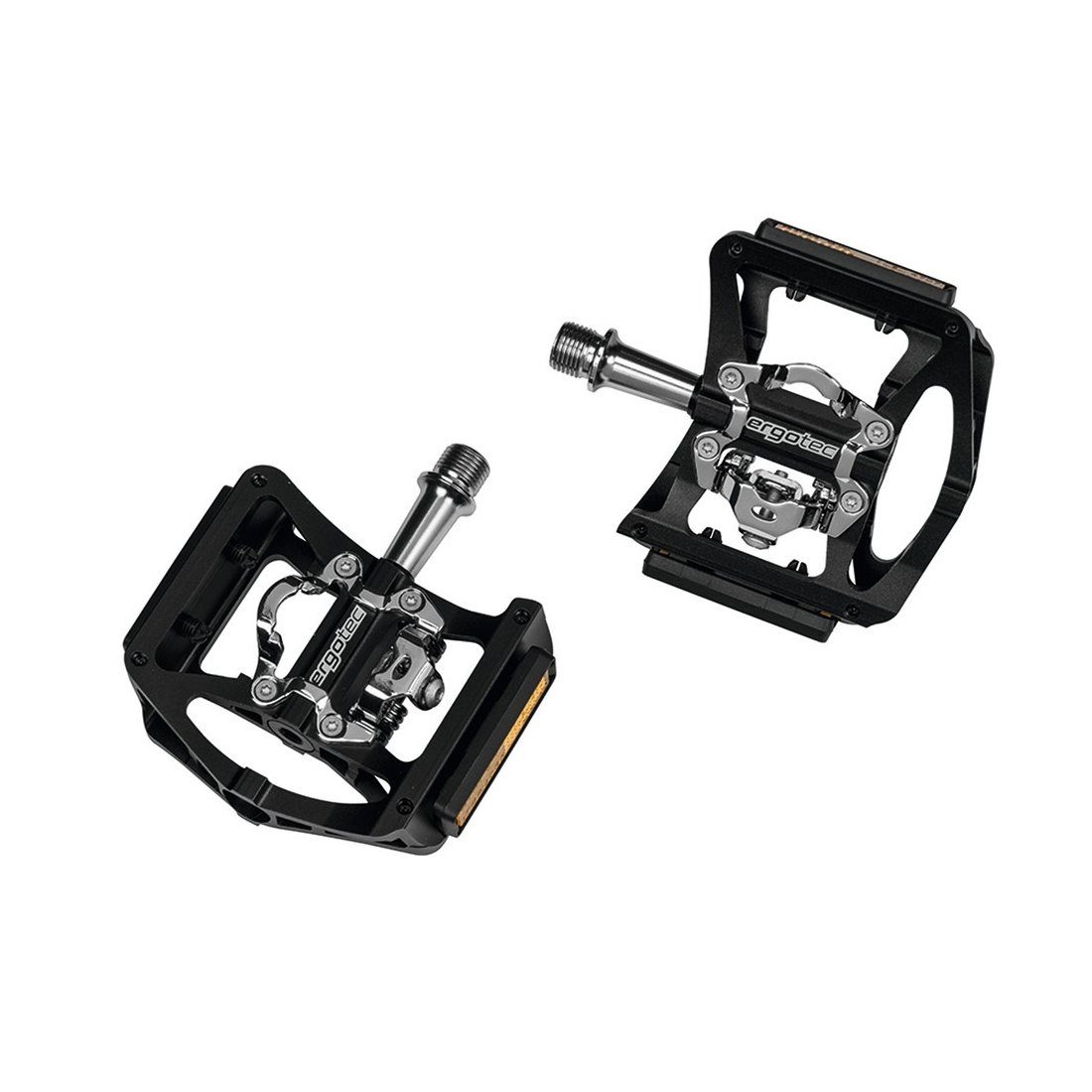 Ergotec Fahrradpedale Alu-Pedal EP-Serie Superlight, 9/16", mit Reflektoren
