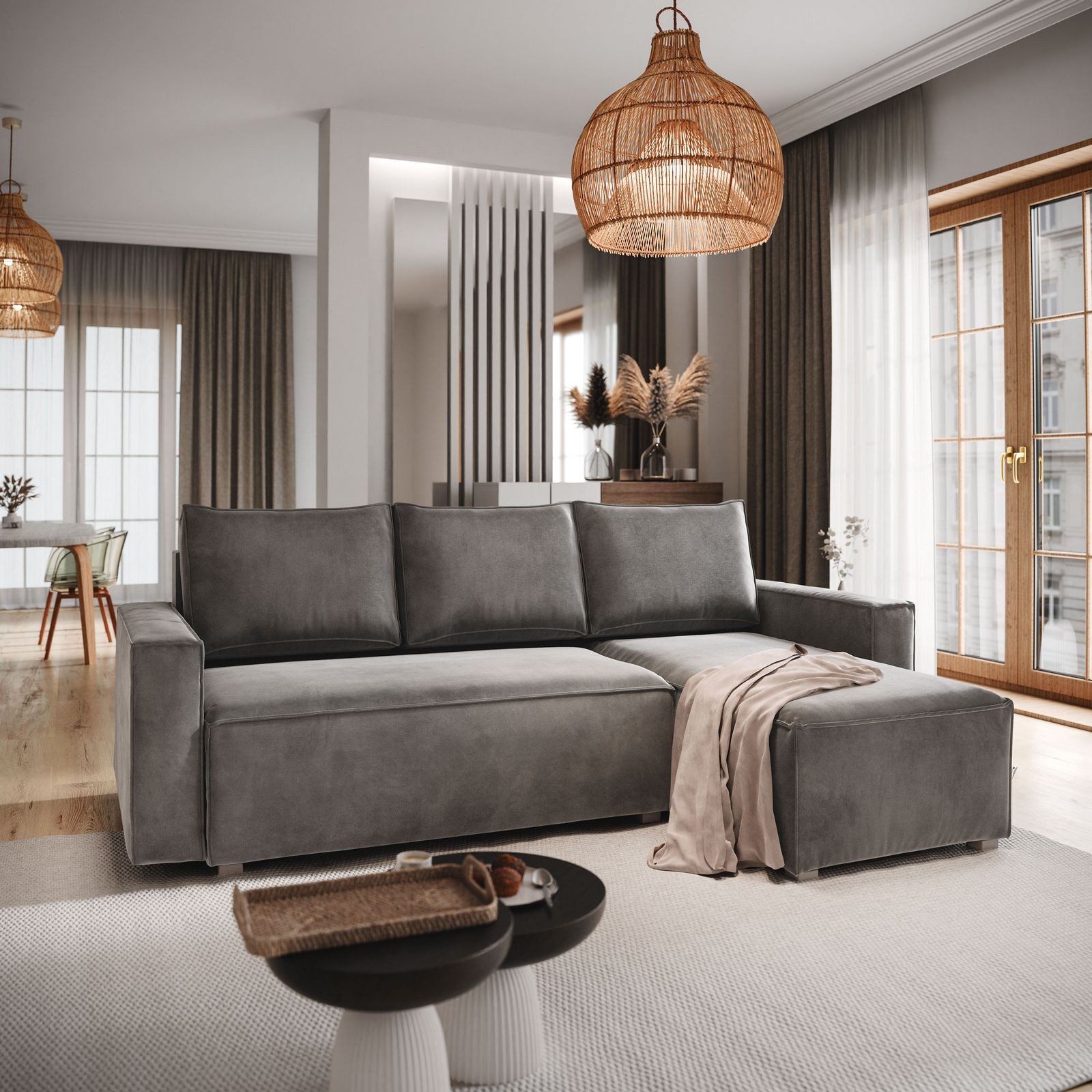 Masseno Ecksofa SILES mit Schlaffunktion L-Form, günstig online kaufen