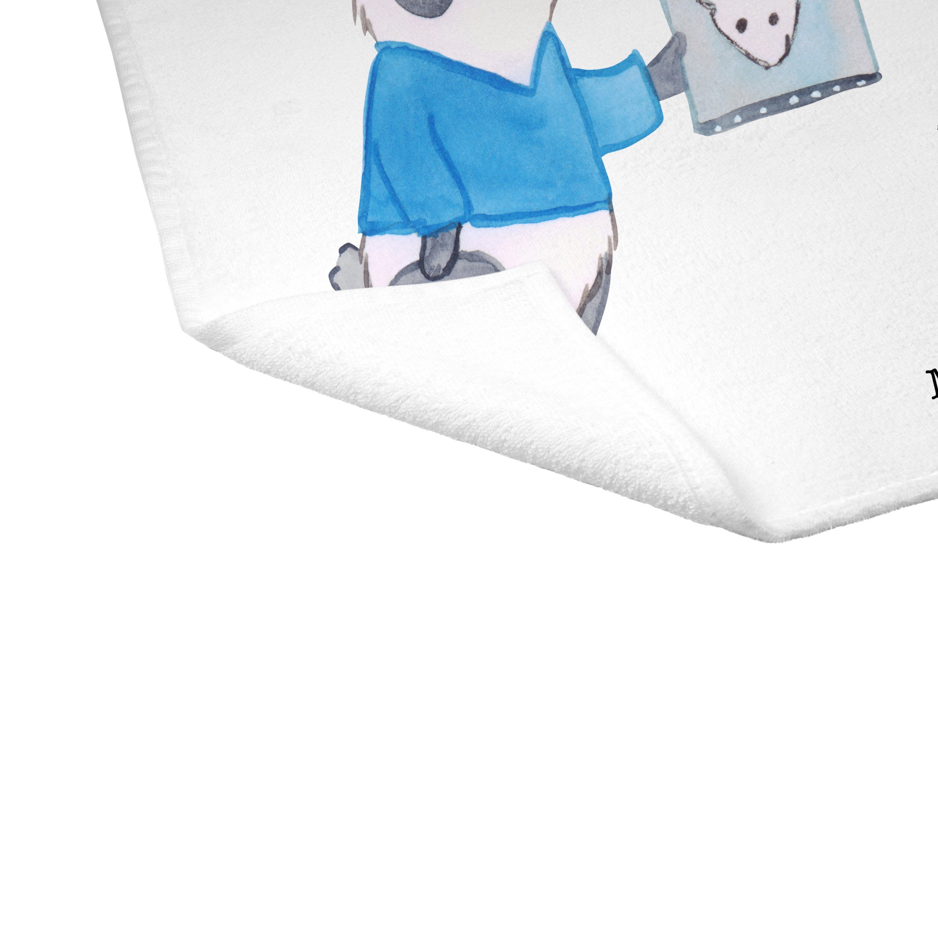 Mr. & Mrs. Panda (1-St) Reisehand, Geschenk, Facharzt Radiologie aus Weiß Handtuch - - Leidenschaft für