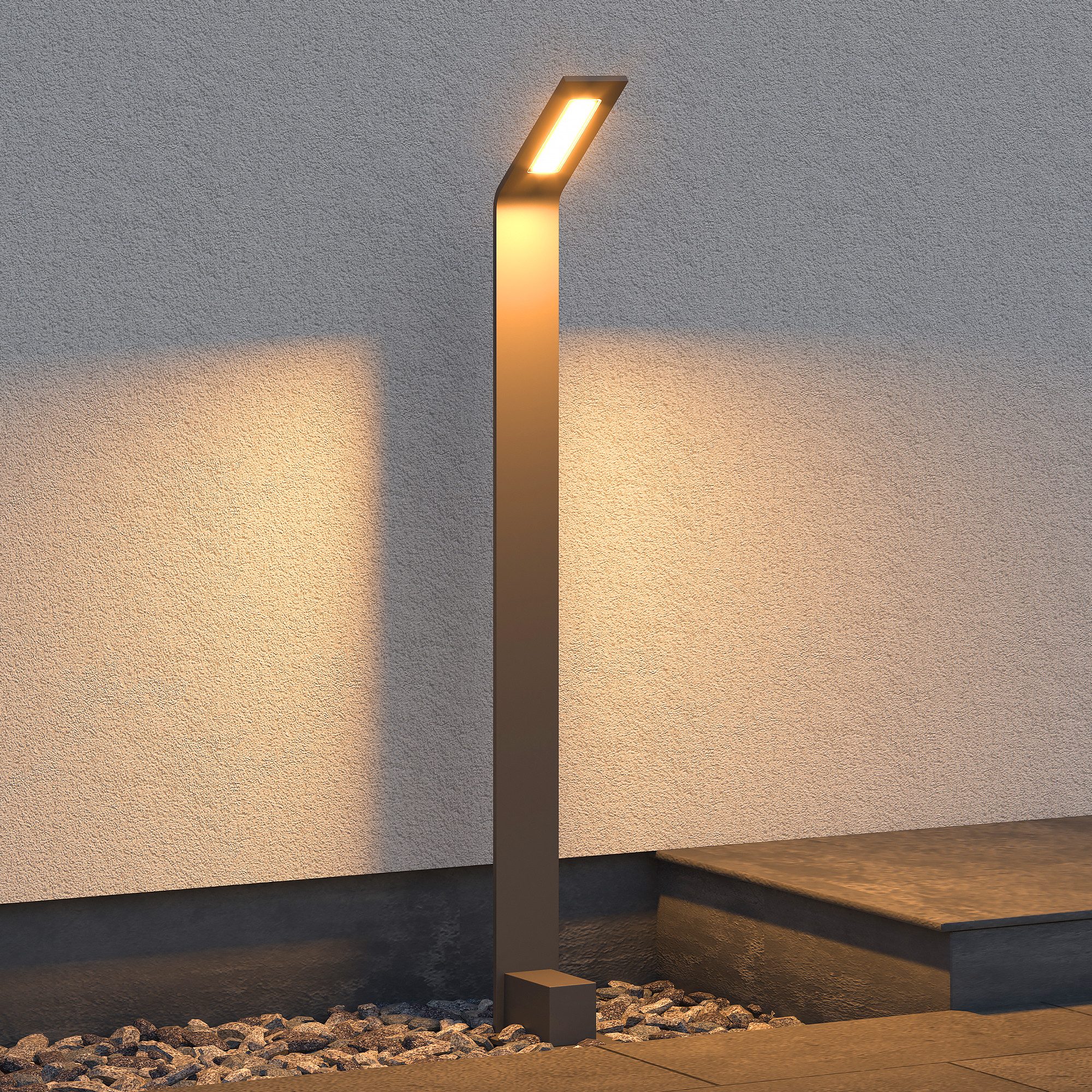 Mai & Mai LED Außen-Stehlampe LED Wegeleuchte IP65 Gartenlampe Standleuchte für Außen 6W 3000K – Bild 2 von 5