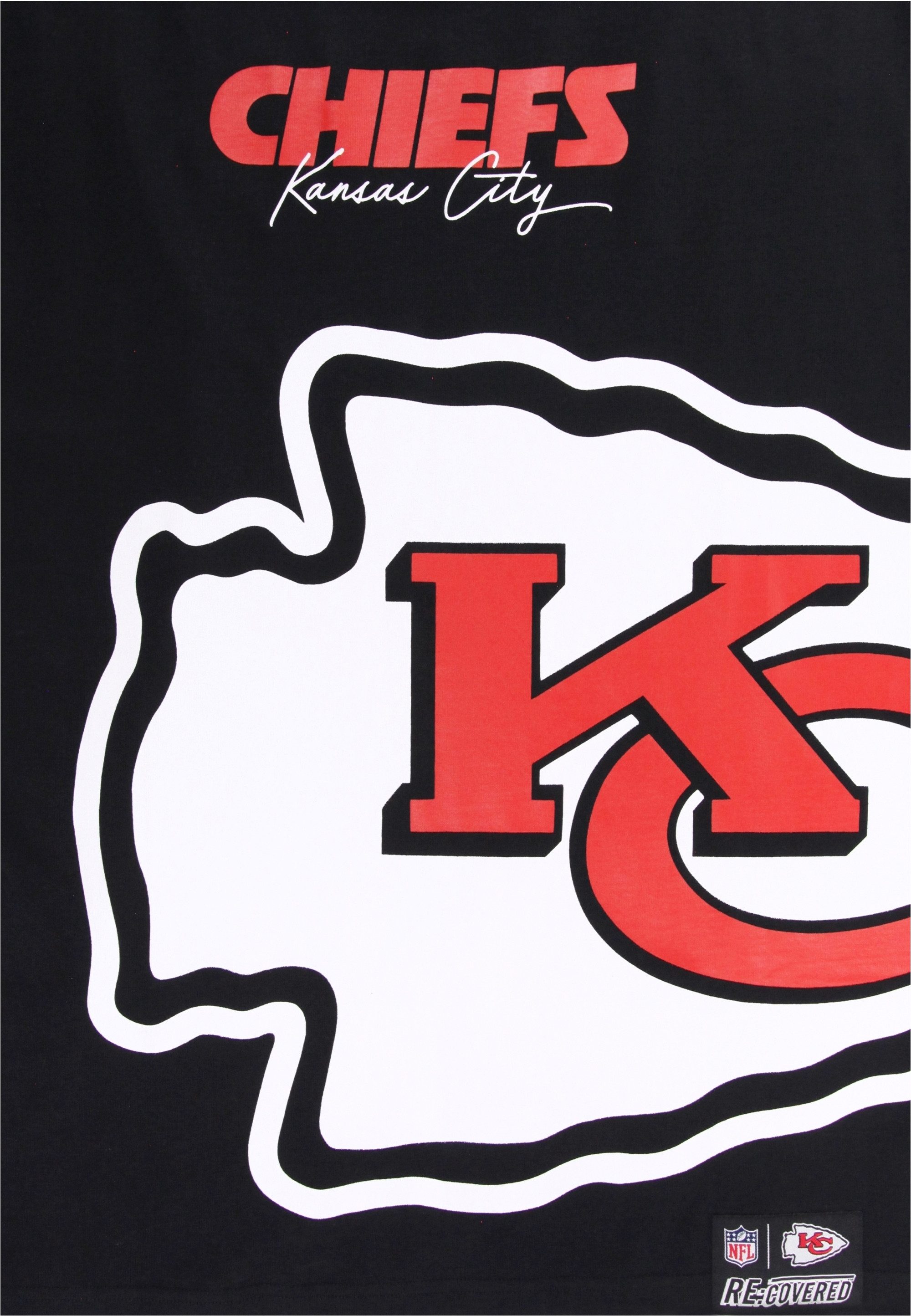Recovered T-Shirt NFL Chiefs Kansas City Cut and Sew Oversized (1-tlg) für alle Fans der Kansas City Chiefs