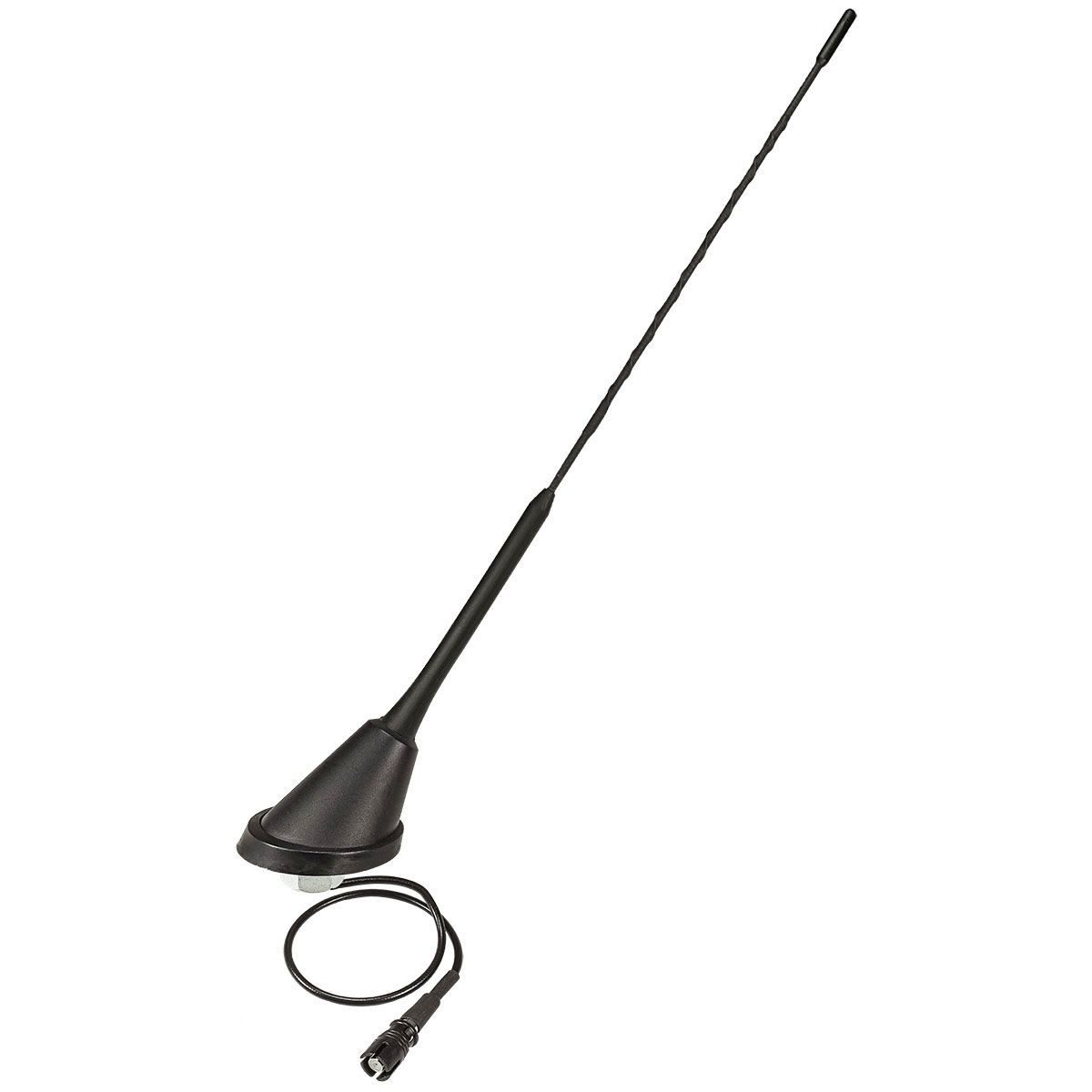 tomzz Audio KFZ Antenne Dachantenne 16V Verstärker RAKU 2 II passt für Seat Toledo Autoradio-Ersatzantennenstab