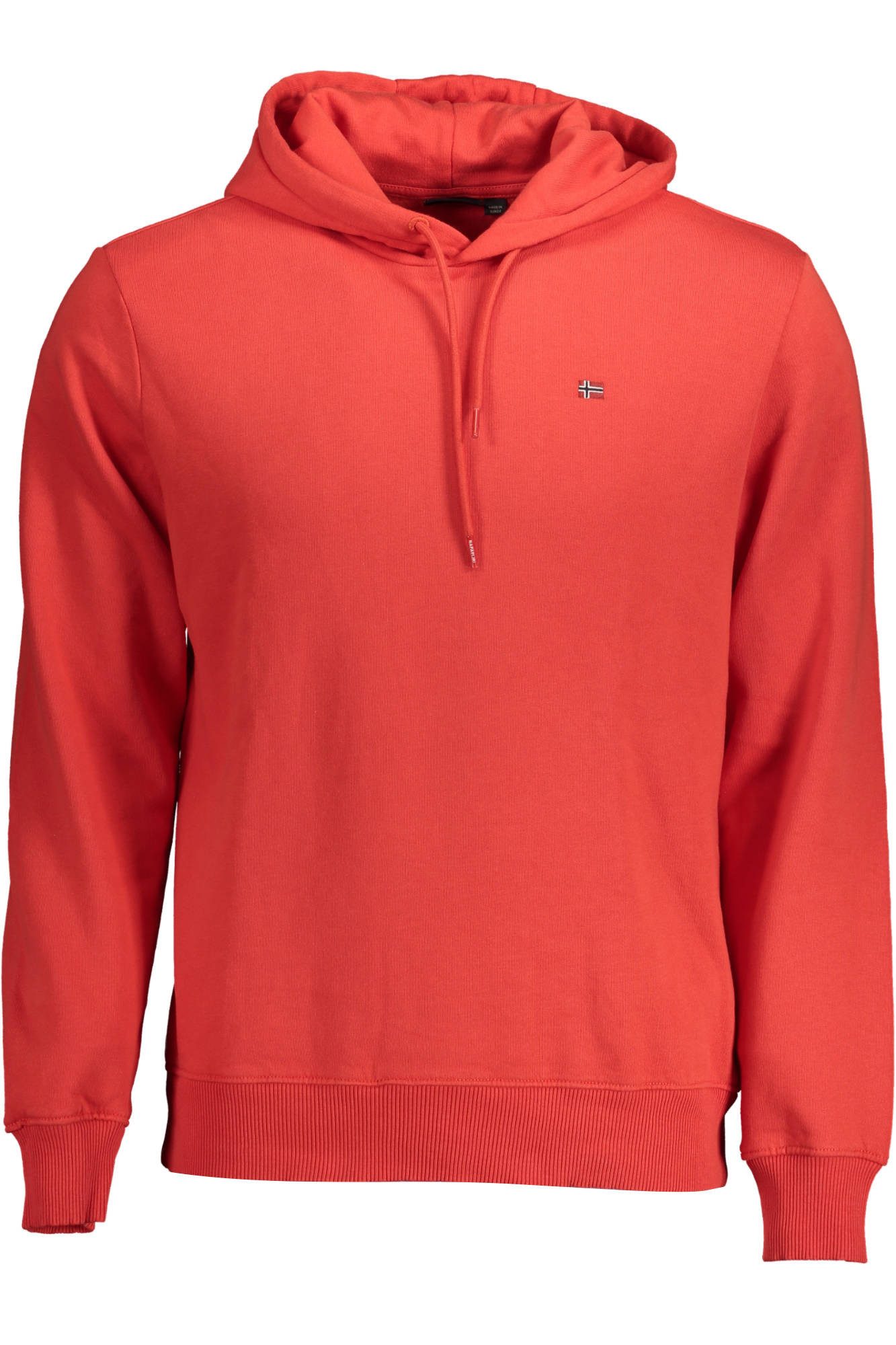 Napapijri Sweatshirt Herren-Kapuzenpullover Rot aus Bio-Baumwolle: