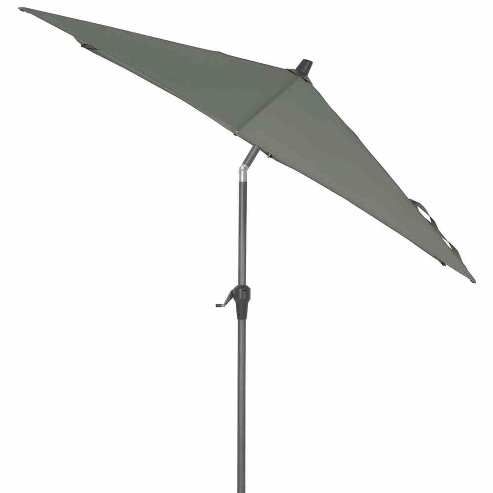 Siena Garden Sonnenschirm Avio Mittelstockschirm anthrazit/olive Ø 250cm Gestell Alu anthrazit