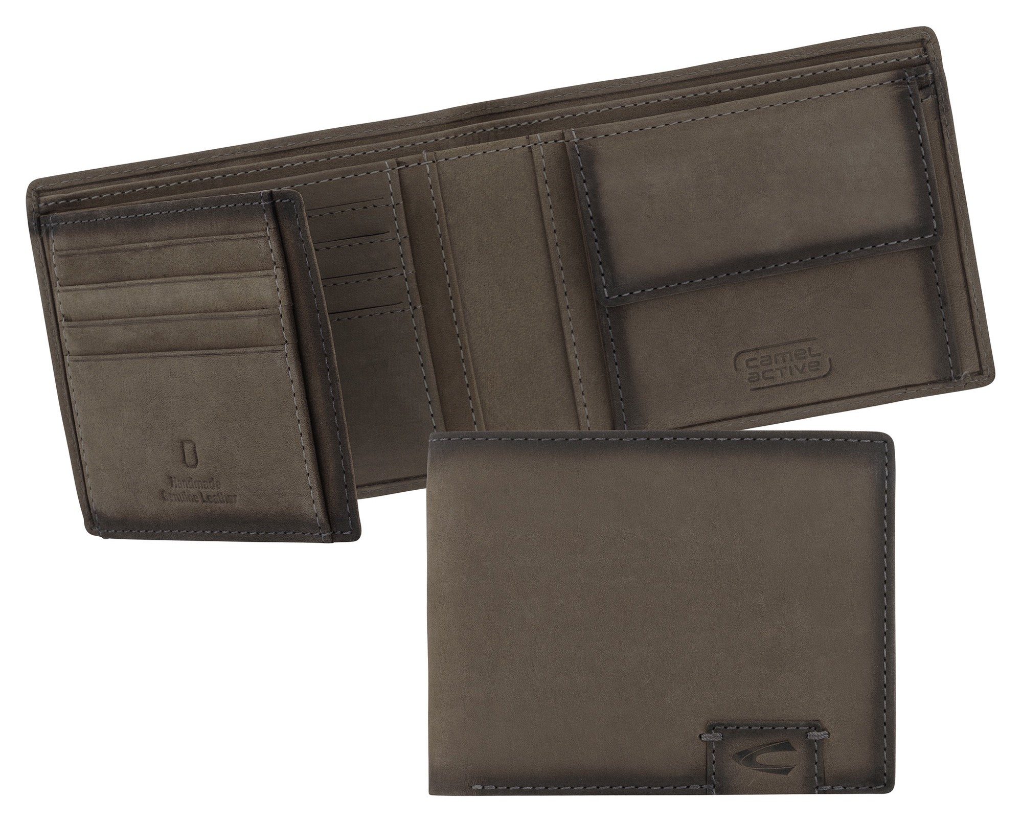 grey Horizontal wallet, Geldbörse dezenten camel active Stil im DALLAS