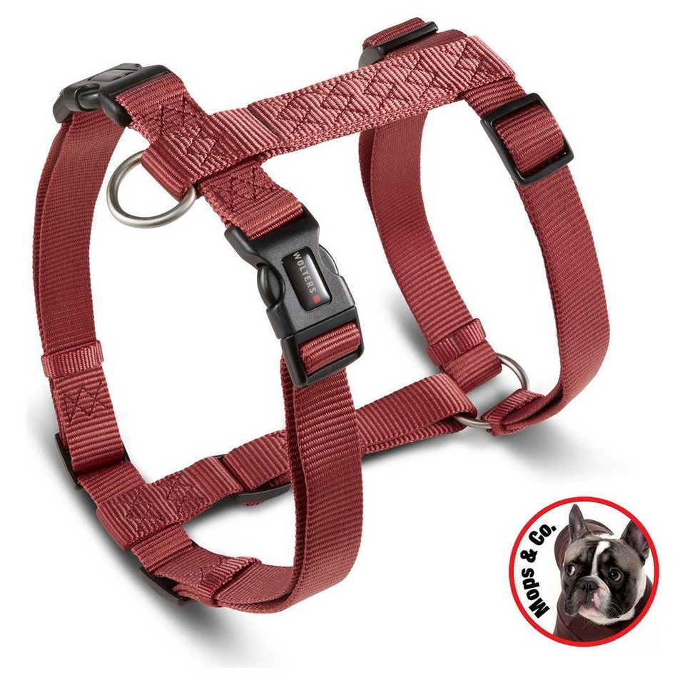 Wolters Hunde-Geschirr Geschirr Professional für Mops & Co. rost rot