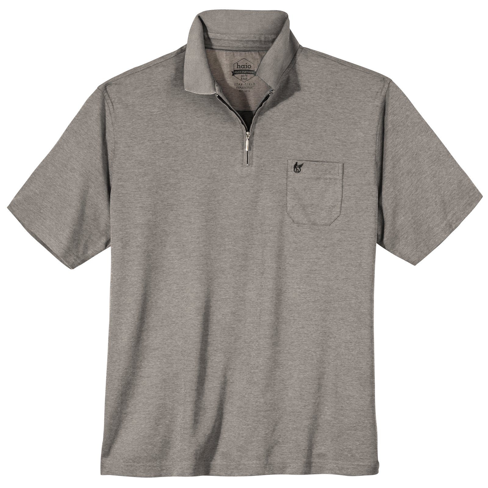Hajo Poloshirt Hajo Zipper Poloshirt XXL günstig online kaufen