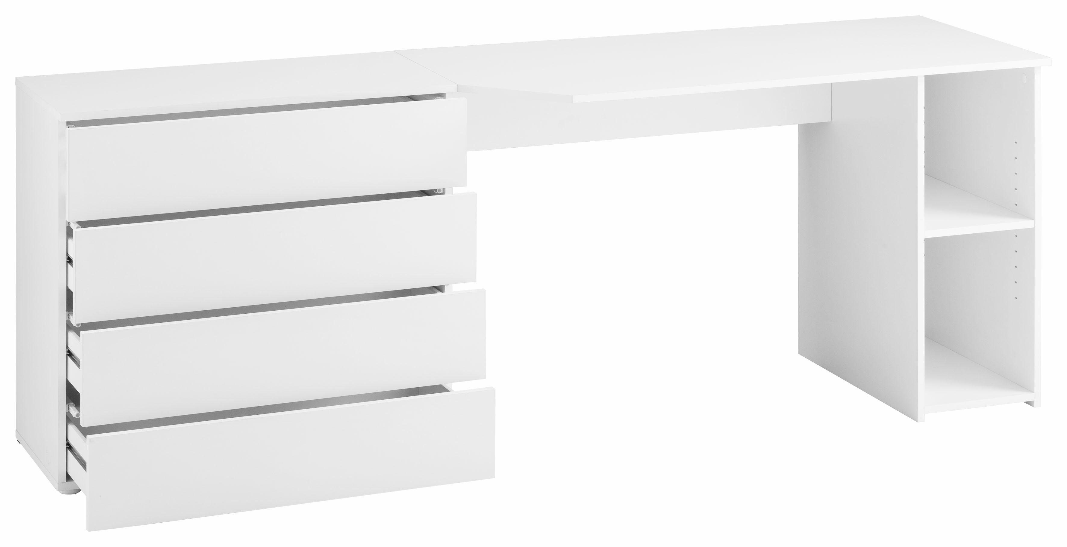 borchardt Möbel Schreibtisch Vaasa, Breite 196 cm, Push to Open-Funktion