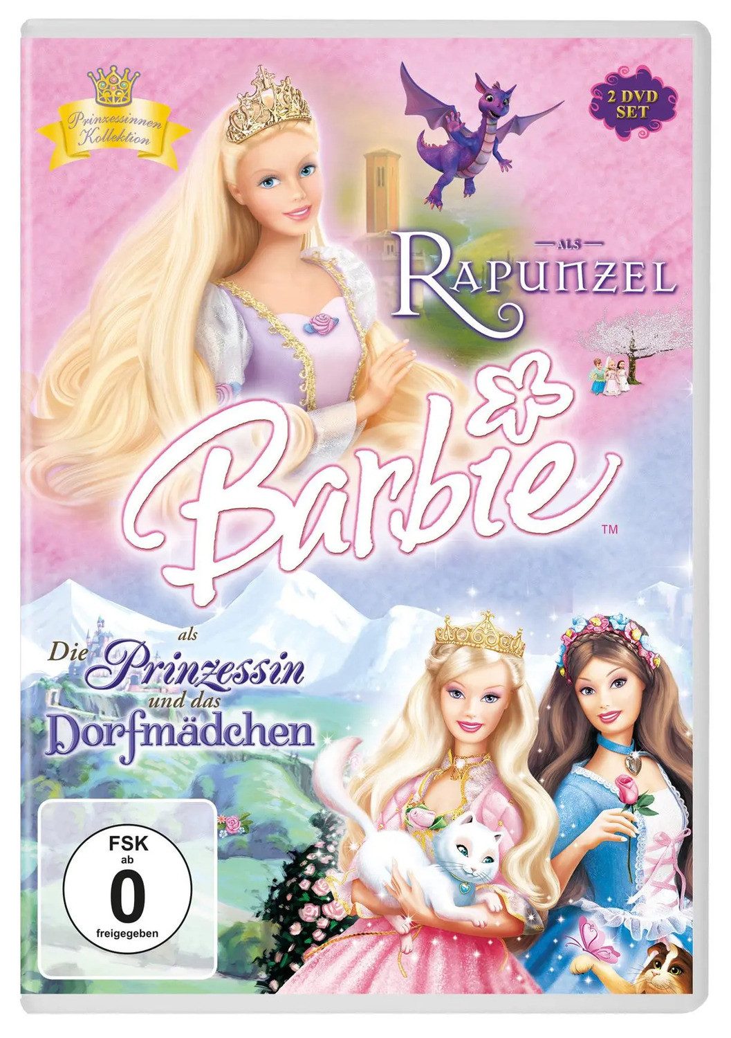 DVD Barbie als Rapunzel & Barbie als die Prinzessin und das Dorfmädchen