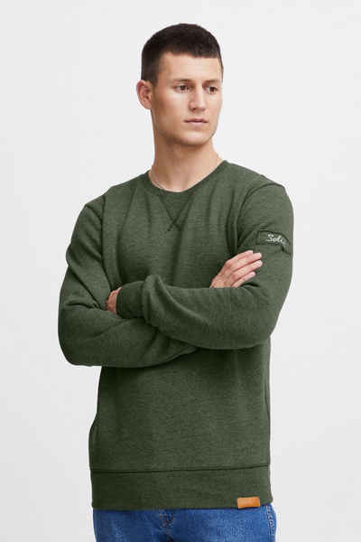 !Solid Sweatshirt SDTrip O-Neck Sweatpullover mit Fleece-Innenseite