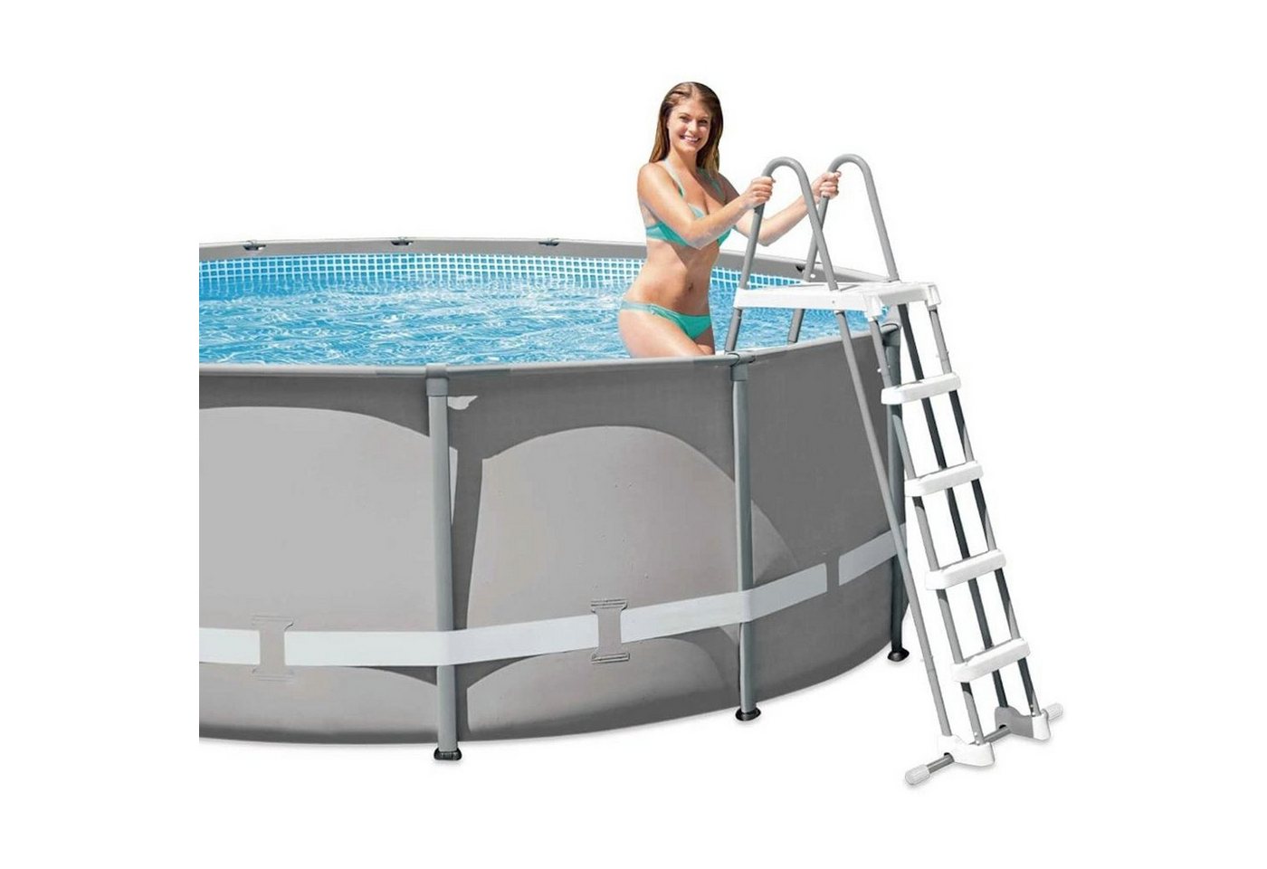 Thumbnail - Intex Poolleiter 28077 - Sicherheitsleiter für Pools (Höhe 132cm)
