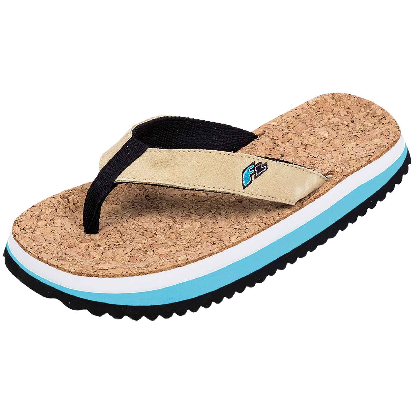 F2 F2 Herren Schuhe Beach Slipper Flip Flops 46/47 Blau/Beige 2024/25 Slipp günstig online kaufen