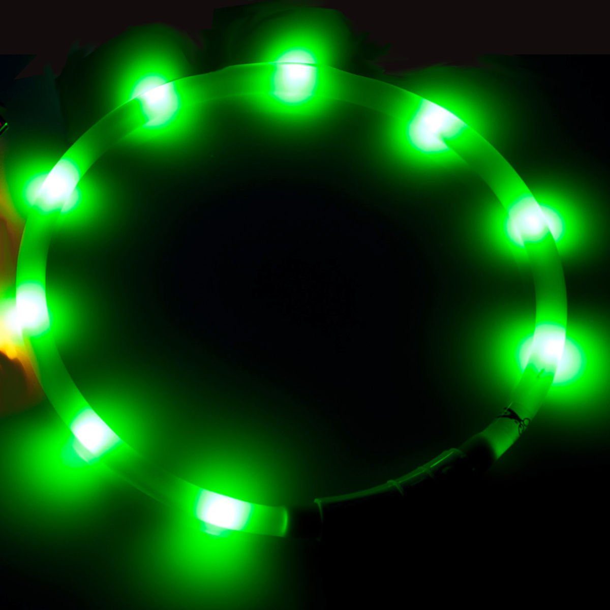 Karlie Hunde-Halsband Visio Light LED Schlauchhalsband für Hunde grün günstig online kaufen