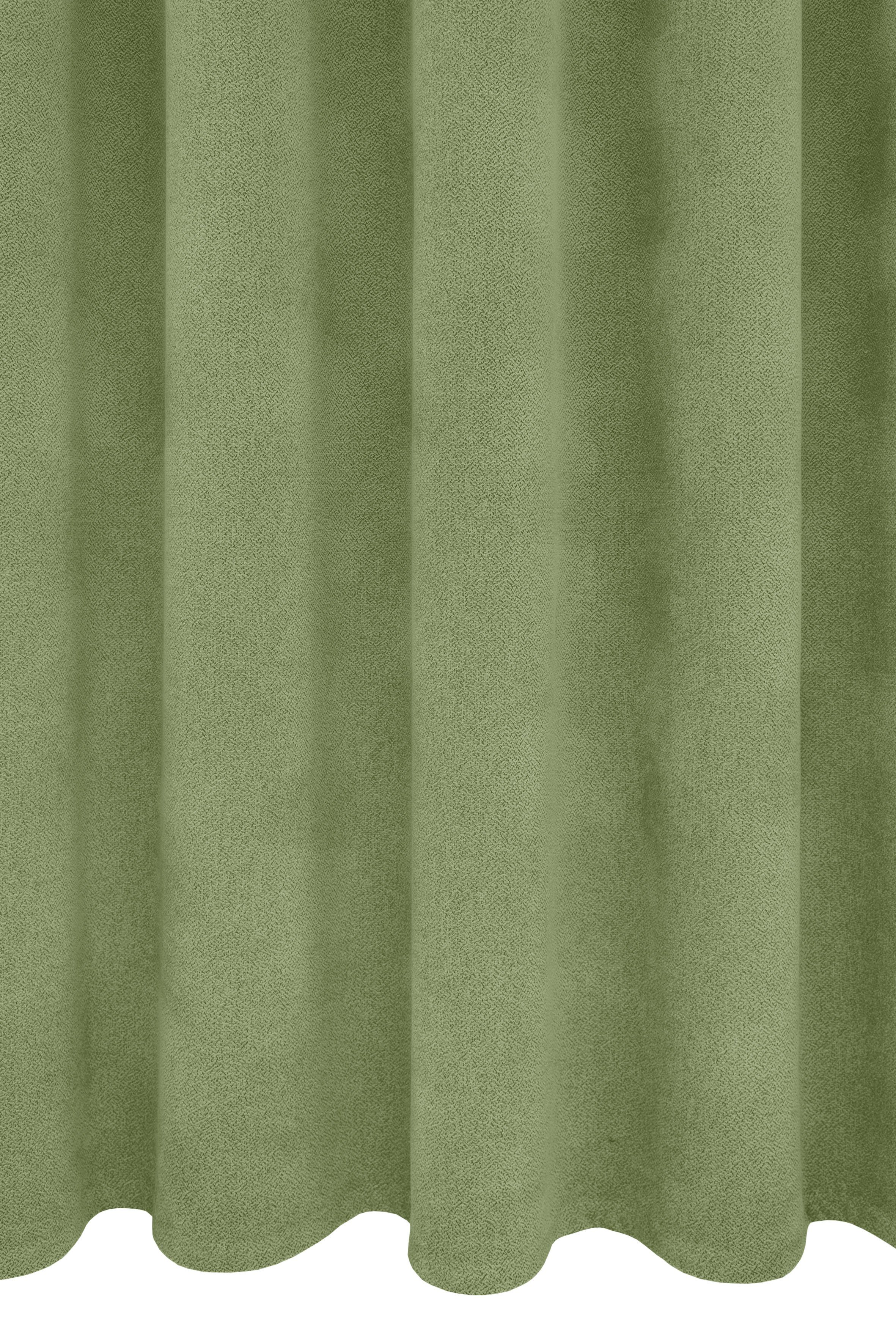 Breite Polyester, 415 (1 Wärmeschutz, verdunkelnd, Alea, Kälteschutz, 145cm, Energie sparend, Vorhang Ösen St), VHG, grün einfarbig, g/²m