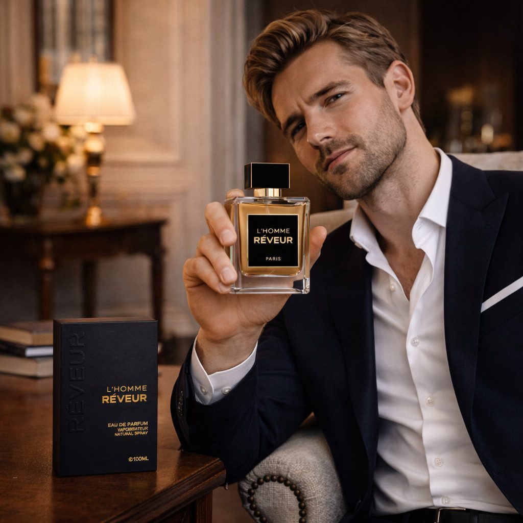 Jack Hope Paris Eau de Parfum L’Homme Rêveur Herrenduft, Orientalisch, Gourmandig aus Paris 100 ml, 1-tlg., Hergestellt in Paris, Langanhaltend, Holzig, Warm, Süß, Sinnlich