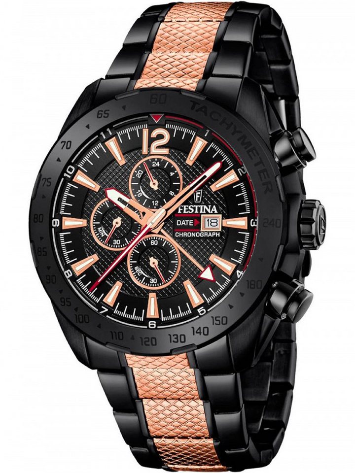 Festina Quarzuhr Festina F20493/2 Prestige Chronograph 45mm 10ATM