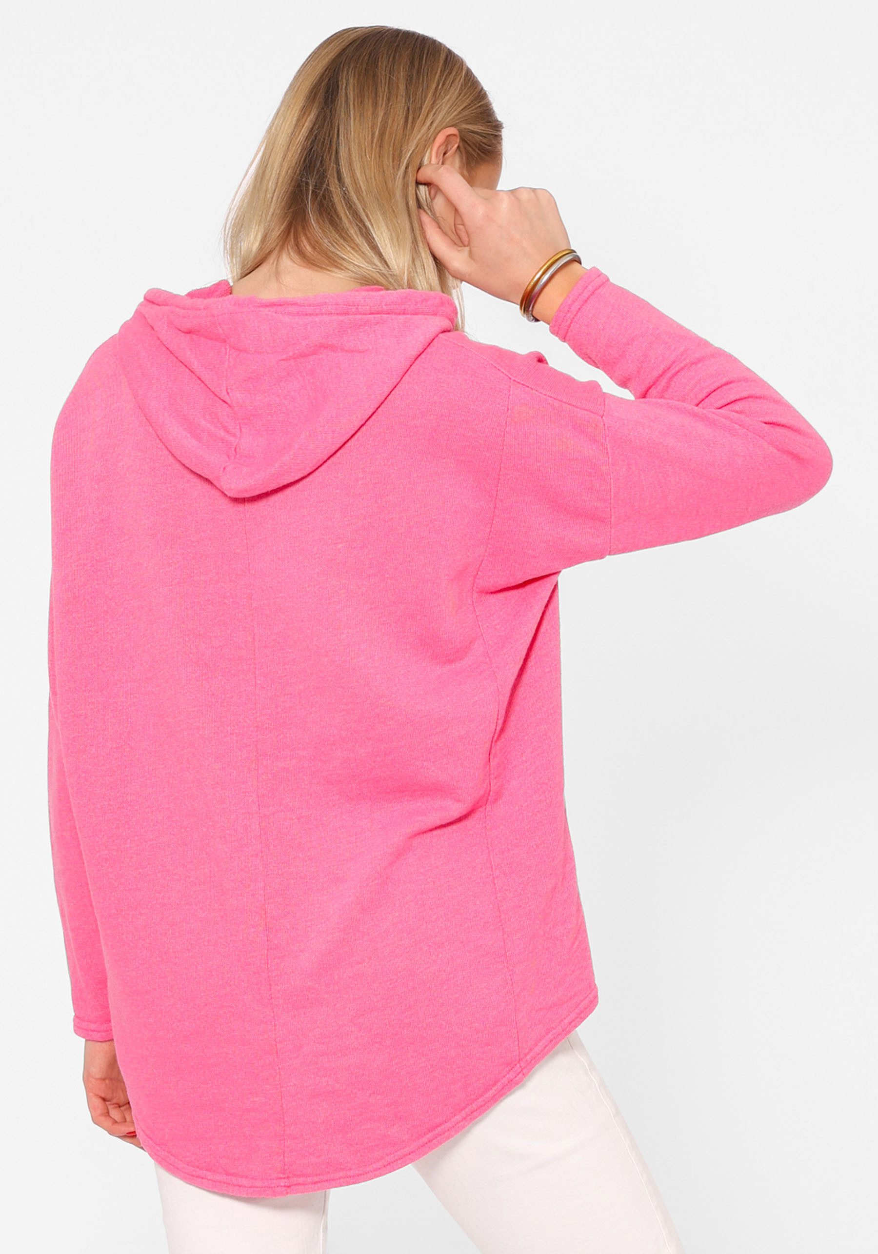 Zwillingsherz Hoodie "Moin" Kapuze, Kordelzug, Langarm, maritimer Schriftzug – Bild 3 von 5