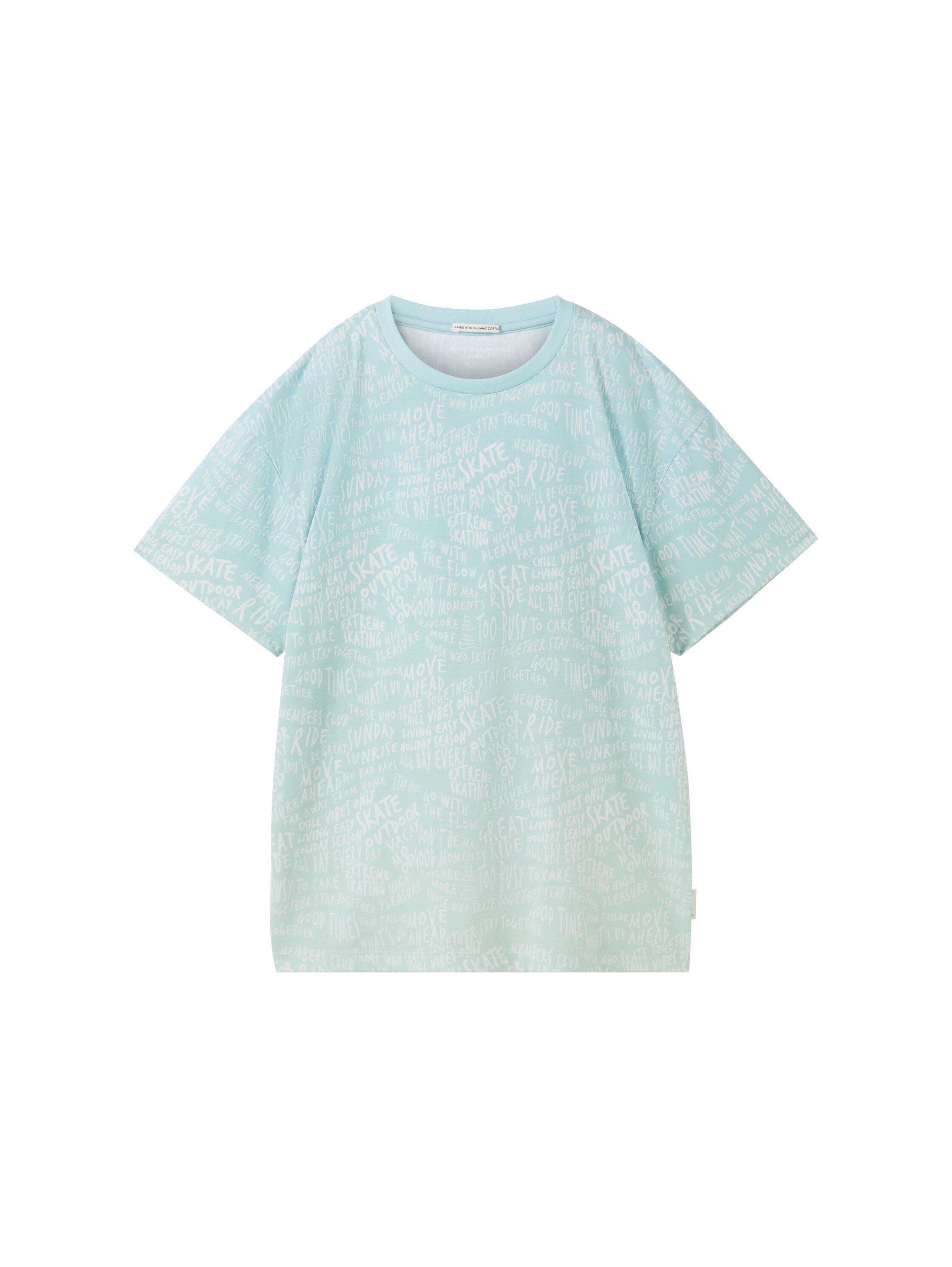 TOM TAILOR T-Shirt mit All-over Print