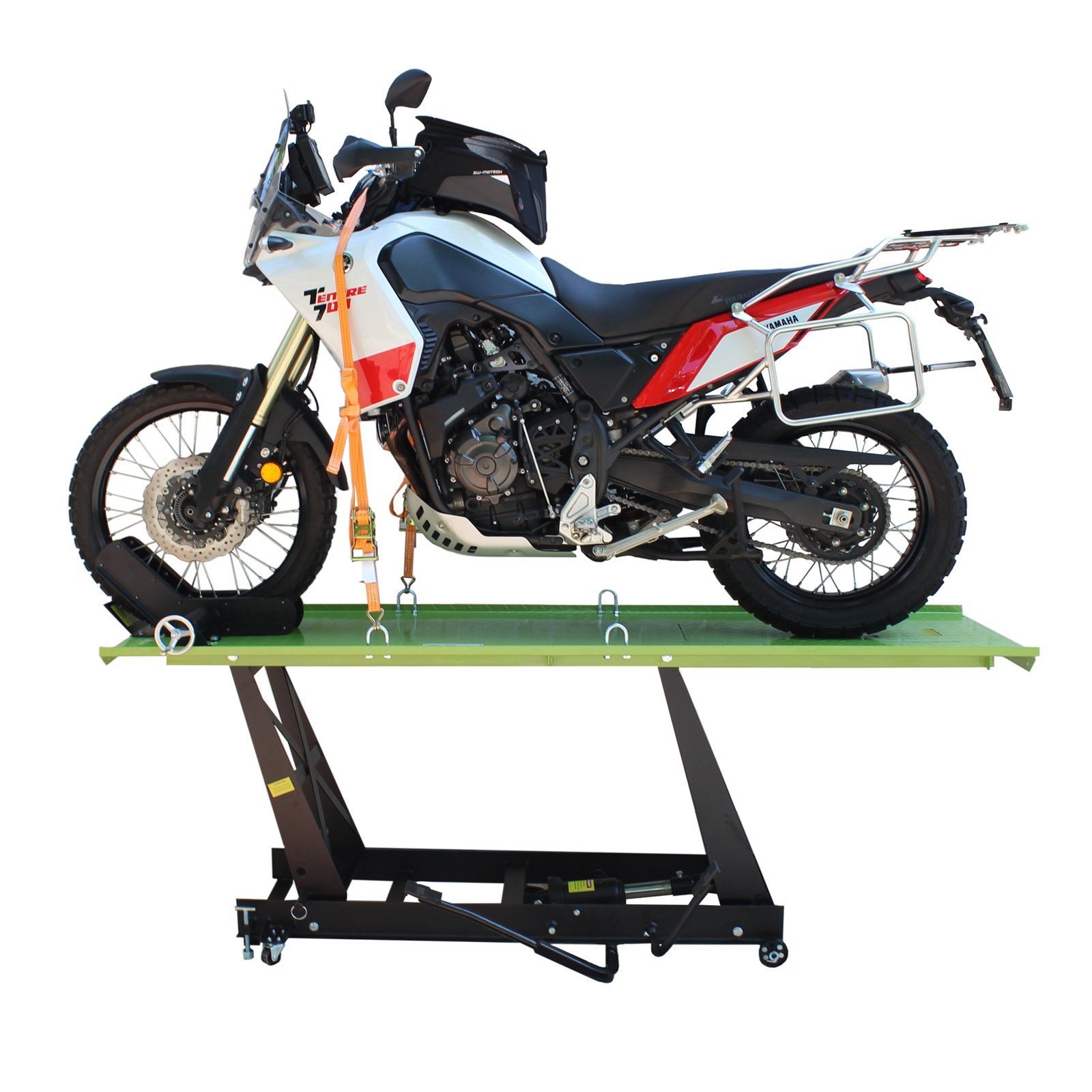 Hydraulikheber Motorradhebebühne hydraulisch 450 kg 67,5 cm Bühne schwarz/grün