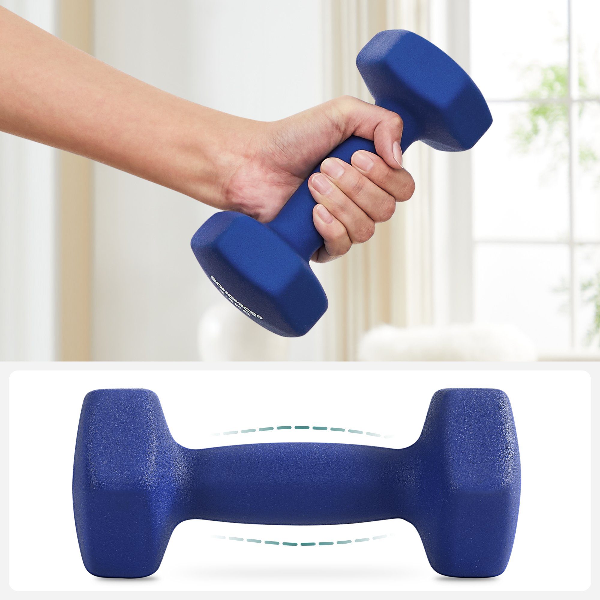 SONGMICS Kurzhantel Kurzhanteln, 2er Set, Krafttraining, zu Hause, Büro
