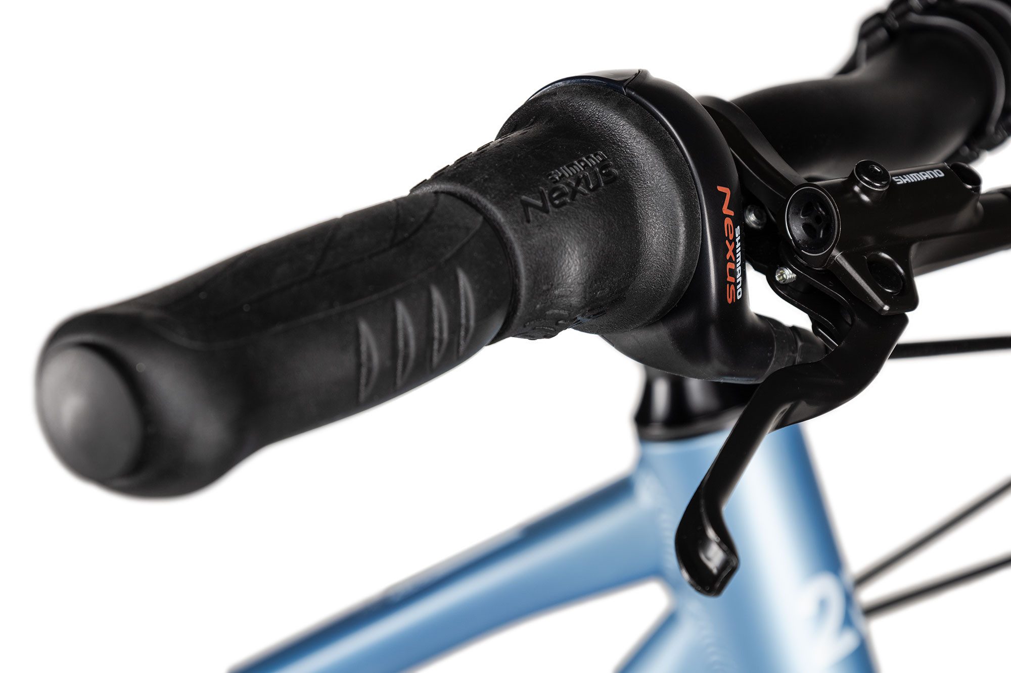 2R Manufaktur City Bike TRX GO Trapez, 7-speed Shimano Nexus 7-speed SG-C3001-7D derailleur, hub gears, freewheel, hydraulic disc brakes, blue