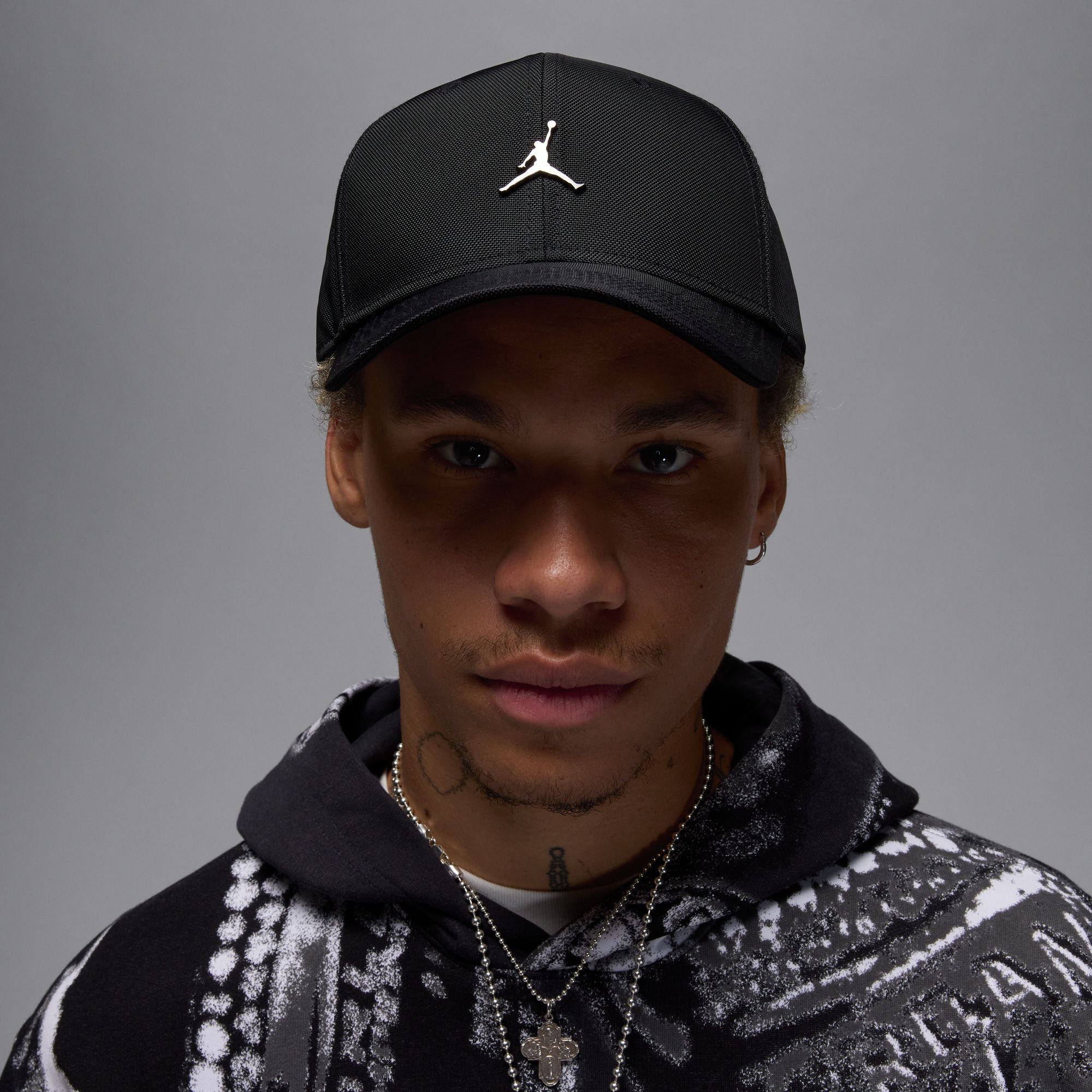 Jordan Baseball Cap U J RISE CAP S CB MTL JM aus Nylon, verstellbare Passform