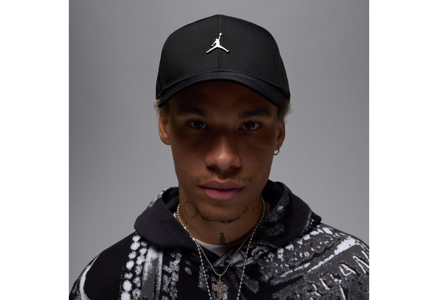 Jordan Baseball Cap U J RISE CAP S CB MTL JM aus Nylon, verstellbare Passform