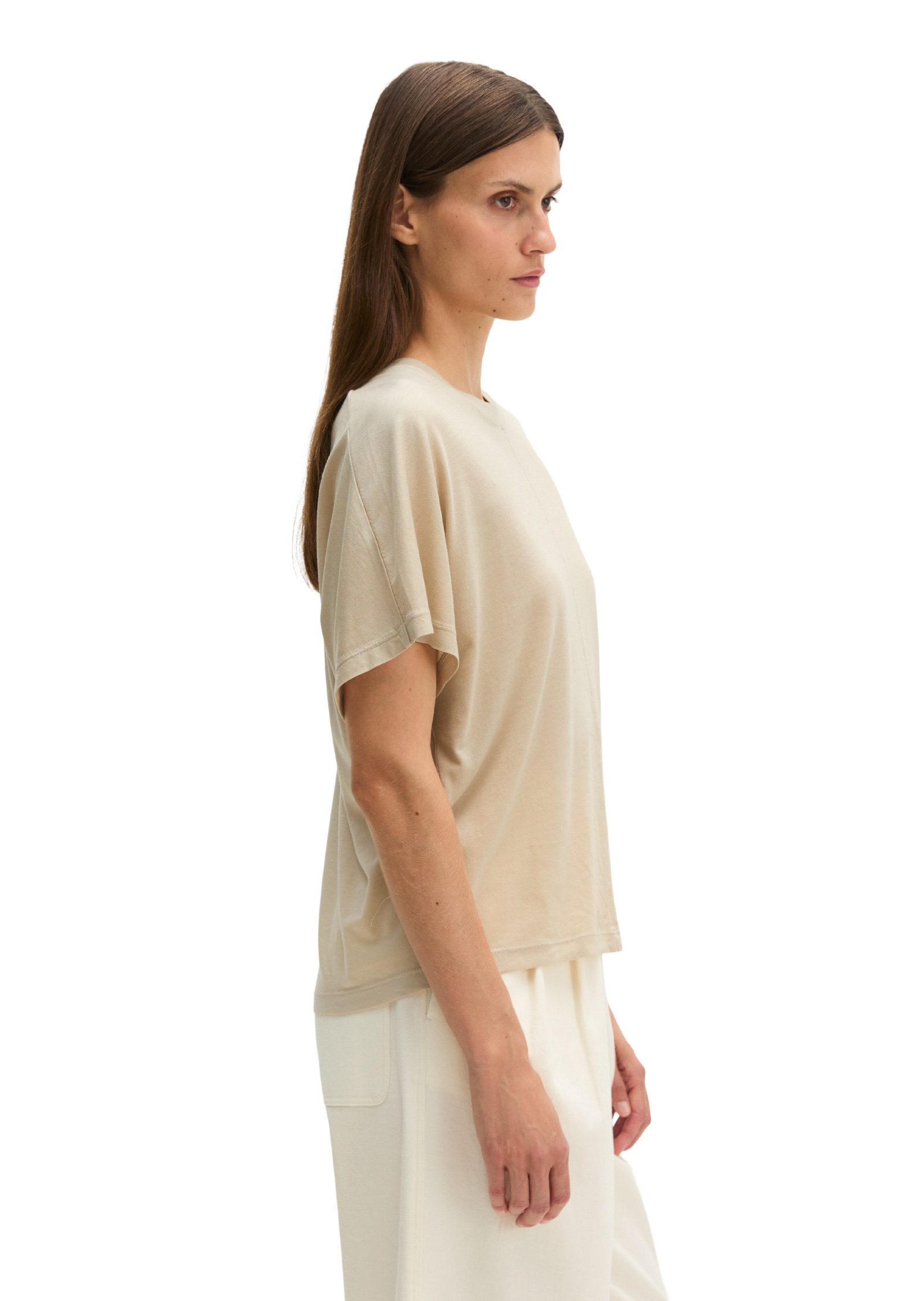 Marc O'Polo T-Shirt aus fließendem Lyocell-Baumwolle-Mix – Bild 2 von 5