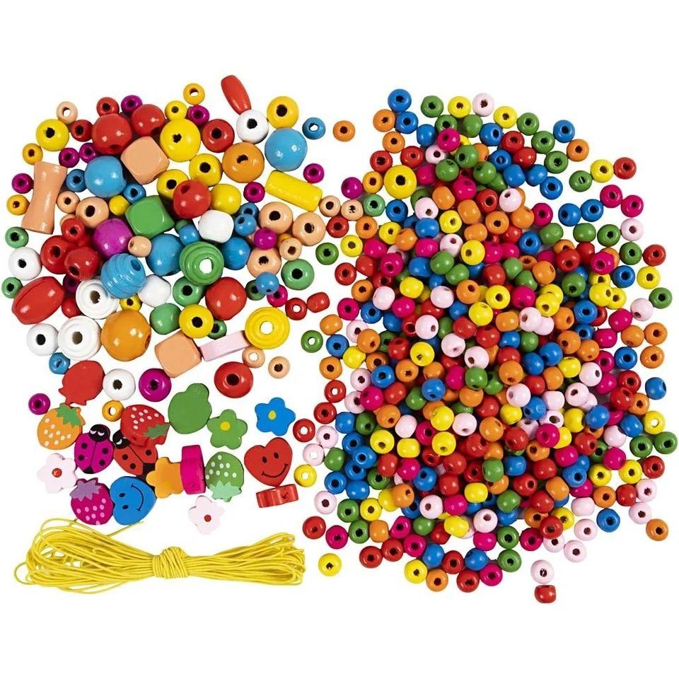 creativ company Kreativset Mini Kreativ Mix Schmuck, Holzperlen