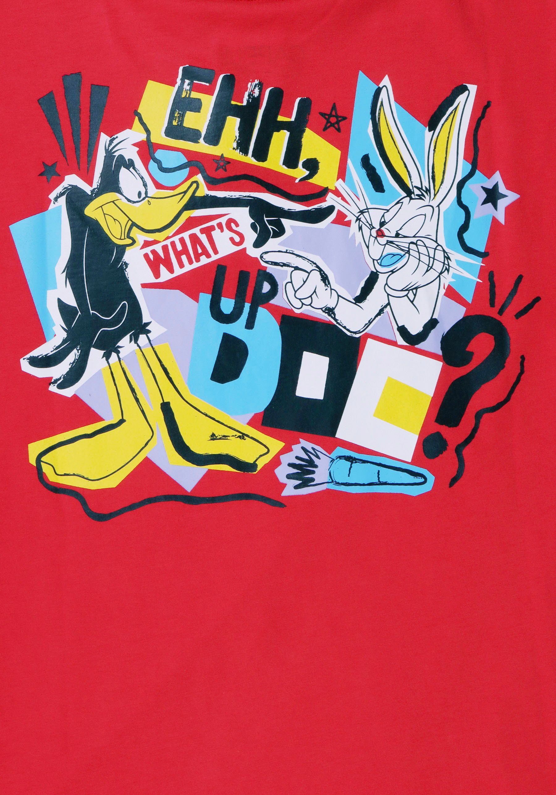 Capelli New York T-Shirt mit Bunny Comic-Motiv mit Bugs Duck Duffy