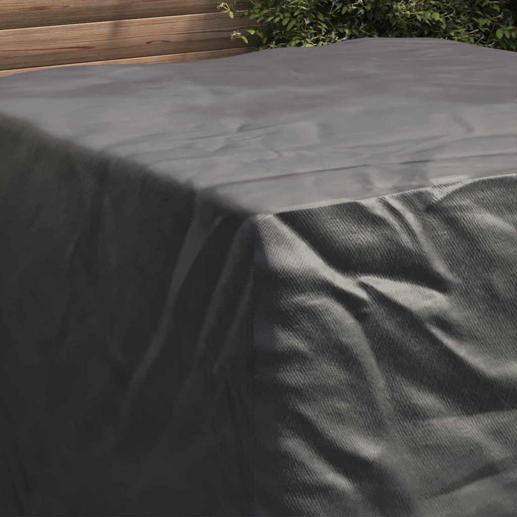 vidaXL Gartenmöbel-Schutzhülle Möbelbezug Schwarz 135 x 135 x 90 cm 210D Oxford Stoff (1-St) – Bild 4 von 5