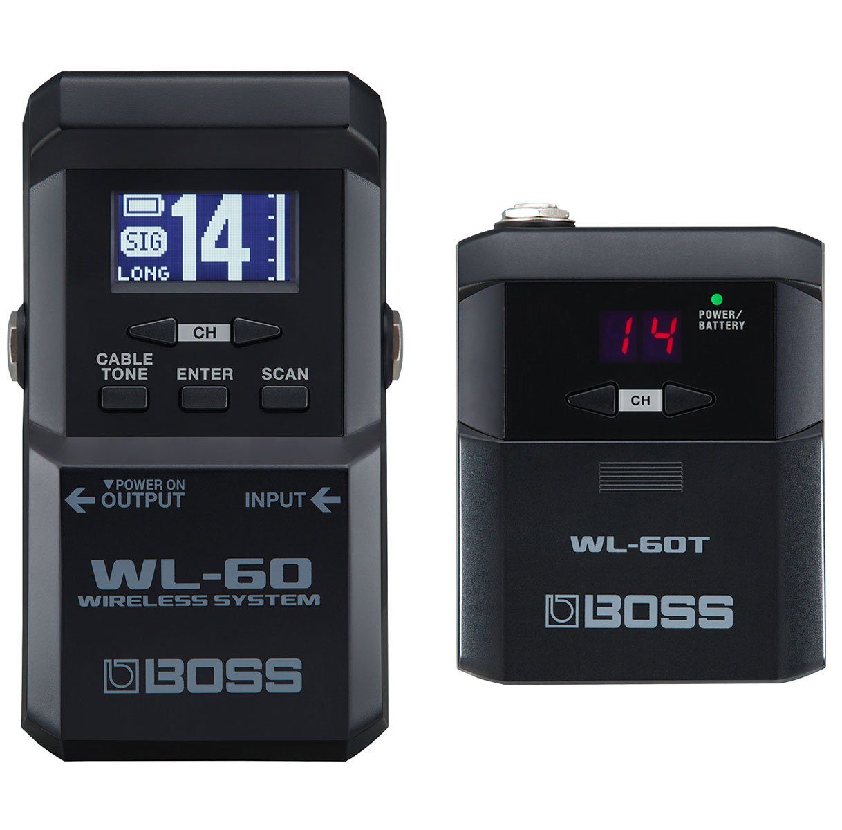 Boss by Roland E-Gitarre Boss WL-60 Wireless Funk-System für Gitarre mit Patchkabel 30cm