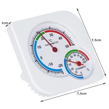 ISO TRADE Raumthermostat Hygrometer, max. 12 V, elektronisch, (Luftfeuchtigkeit, 1-St., Luftfeuchtigkeit), Messgerät Kombigerät