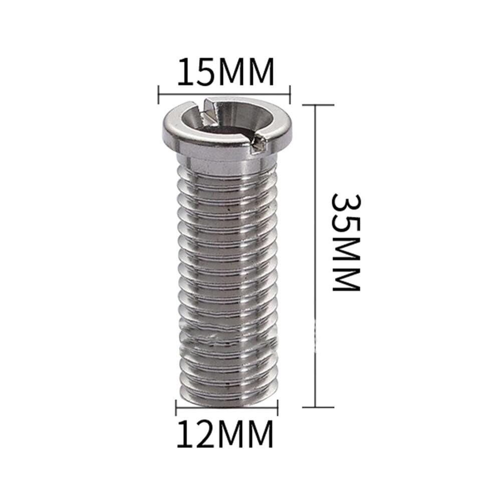 FELIXLEO Flachrundkopfschraube Edelstahl Hohlschraube Spüle 35mm Abflusssieb für Waschbecken, (2 St)