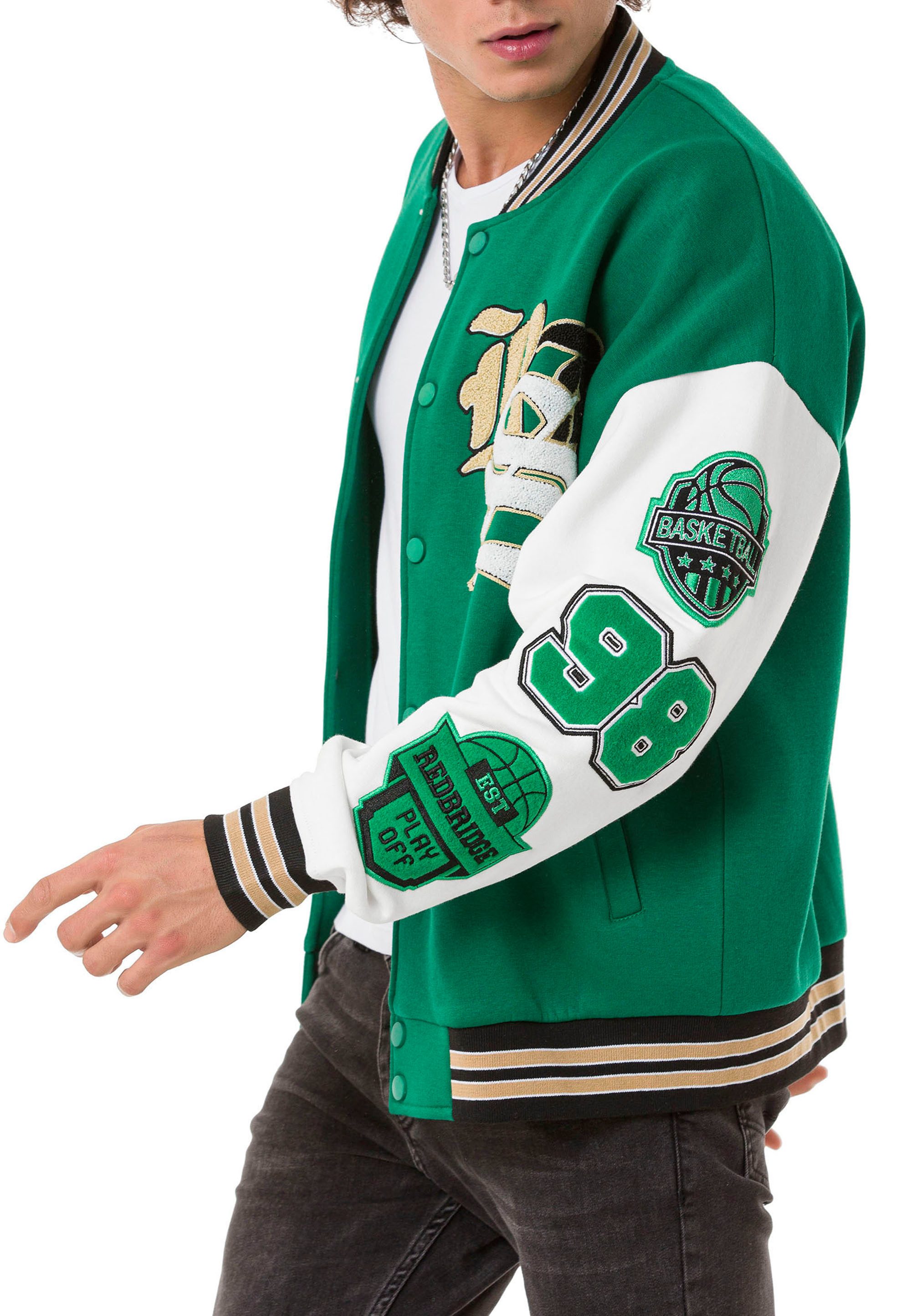 RedBridge Collegejacke im Retro-Look mit auffälligen Kontrastfarben günstig online kaufen