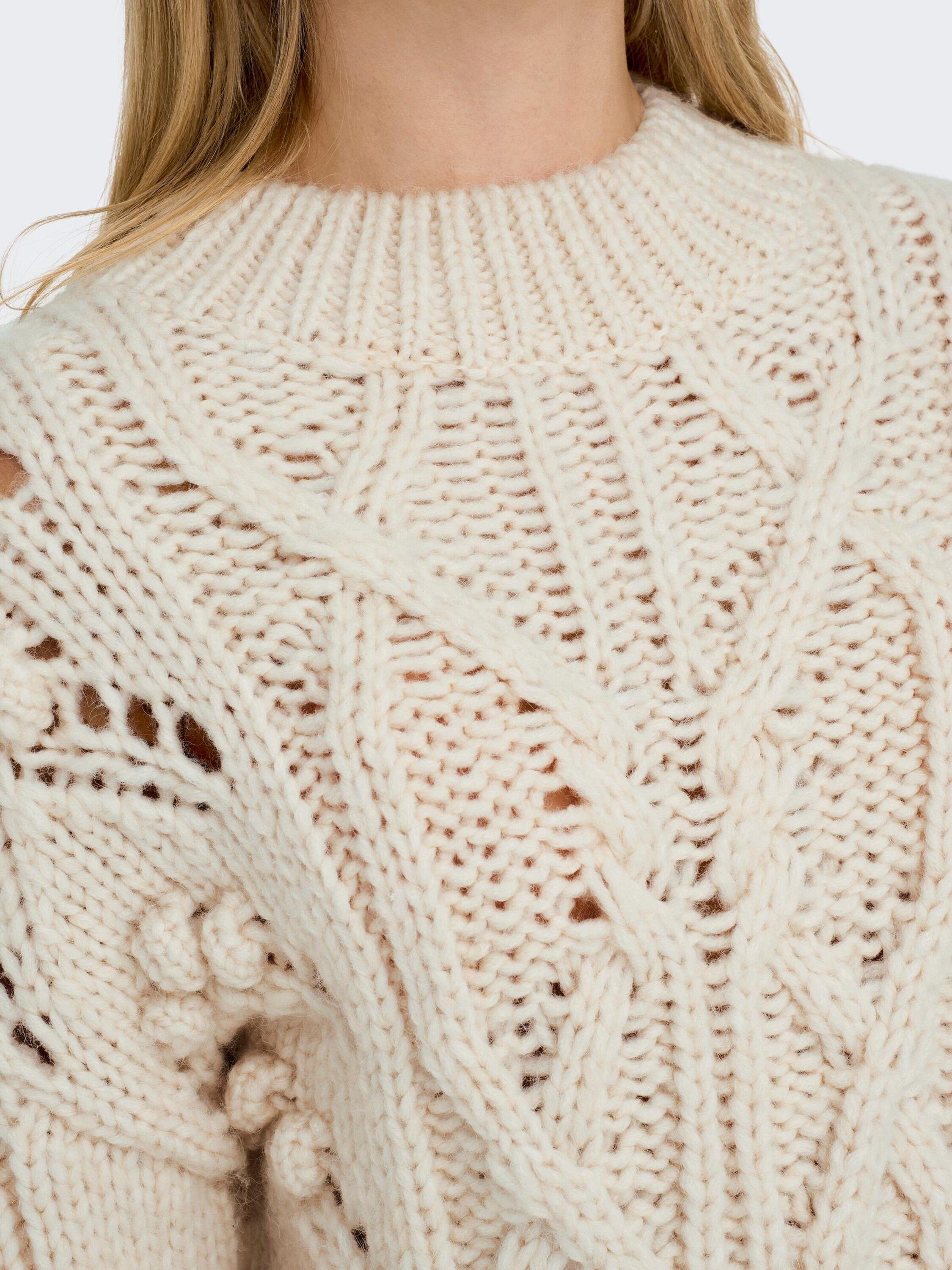 ONLY Strickpullover Margaretha (1-tlg) Lochmuster