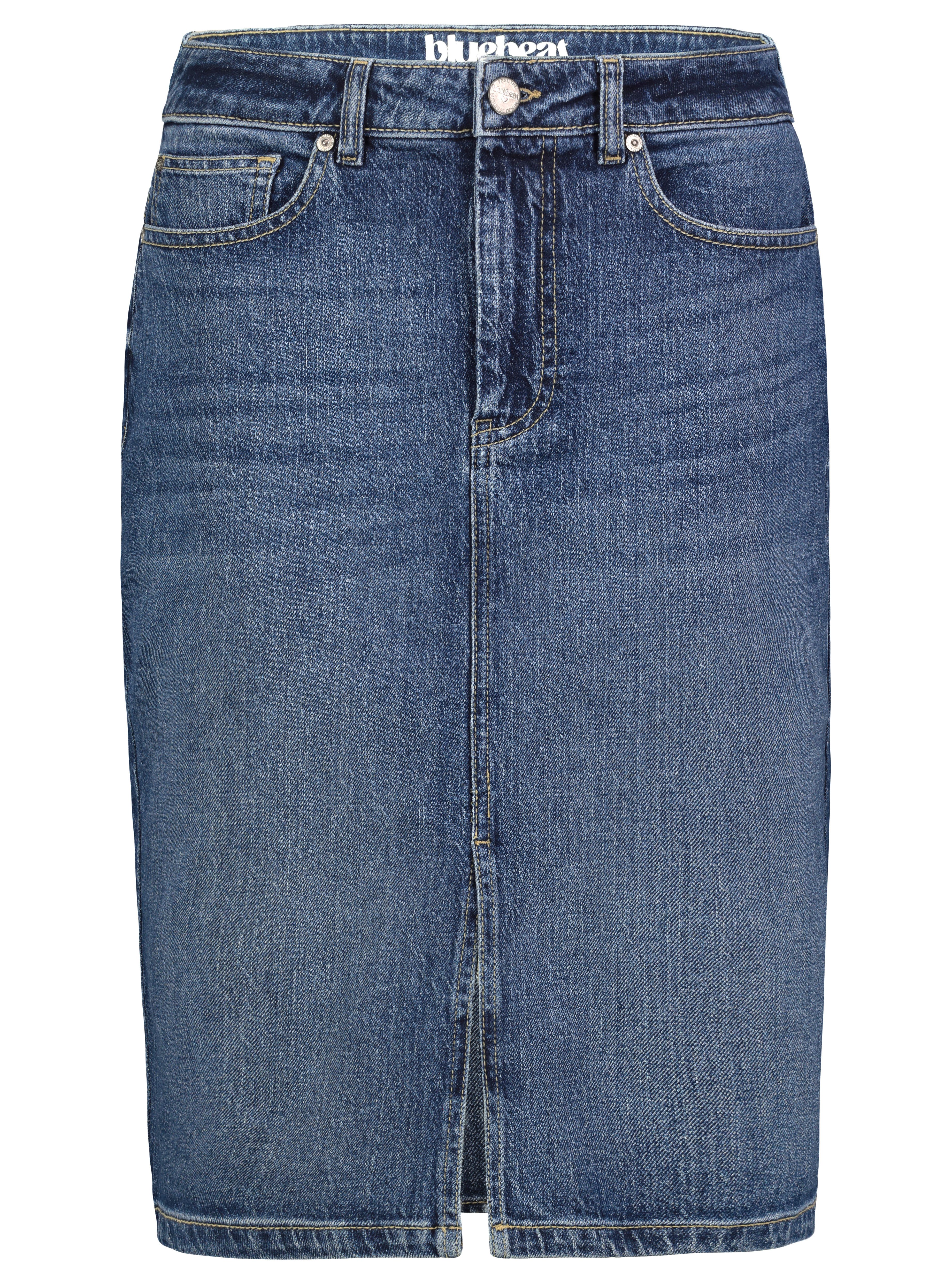 Midi - dark blue denim D292_2