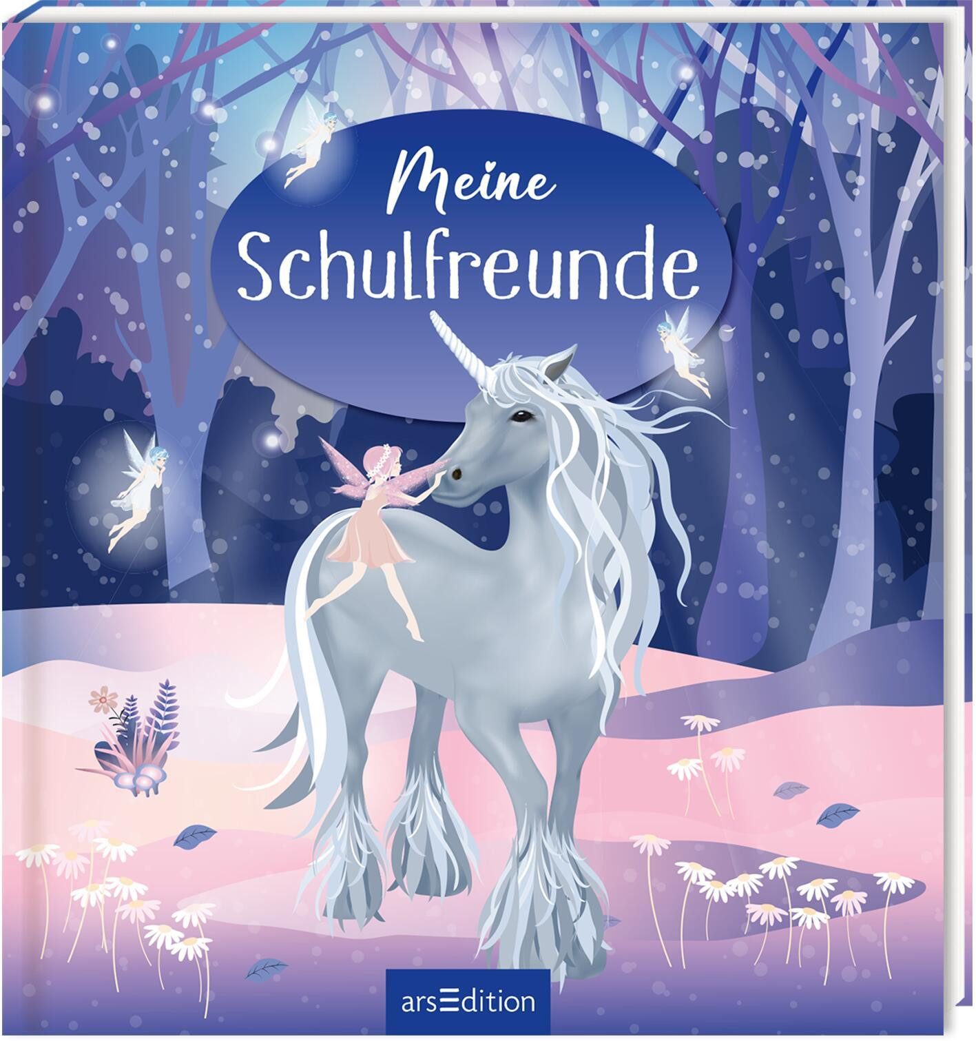 Poesiealbum Meine Schulfreunde - Einhorn